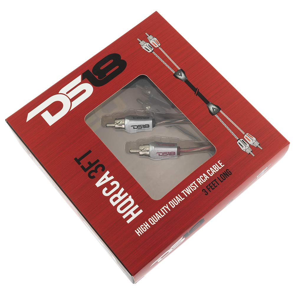 Amazon.com: DS18 HQRCA-3FT RCA Stereo Audio Cable/Cord 3 feet Dual