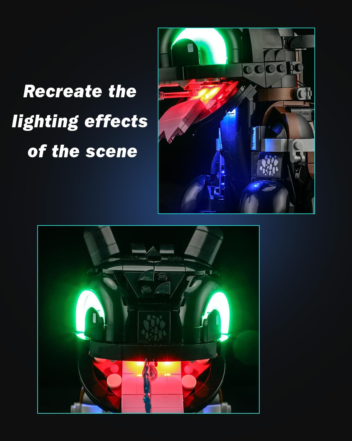 LED Light Kit for Lego 10375 How to Train Your Dragon: Toothless,Compatible with Lego 10375 Building Blocks Model(Not Include Blocks Set)