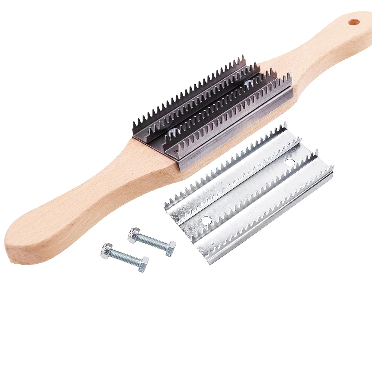 𝐋𝐮𝐨 𝐤𝐞 15" Buffing Wheel Rake, 45/8'' x 2'' Rake Tooth