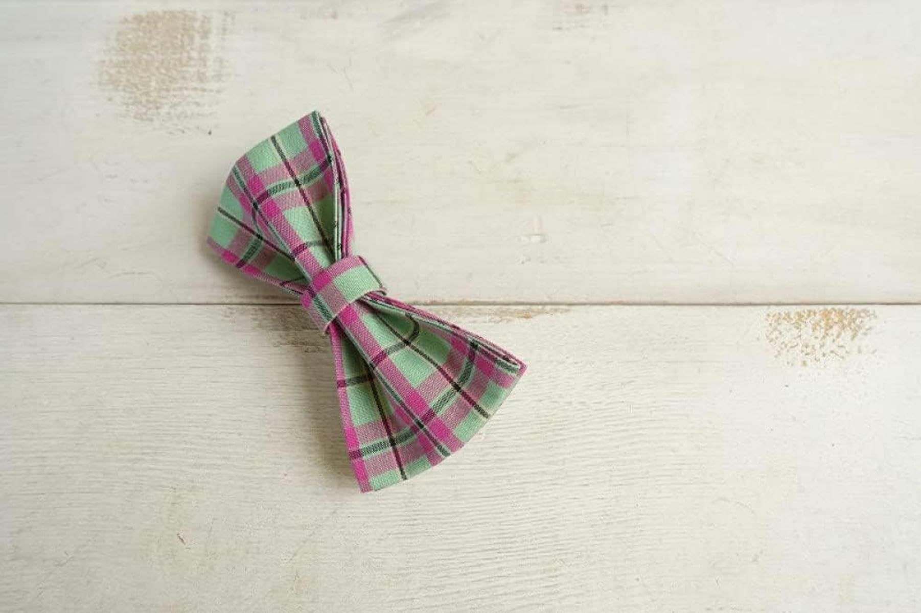 collare per cani viola menta plaid poly satin e nylon 5 taglie collare per cani, collare per cani papillon, xs-Set collare per cani guinzaglio-M