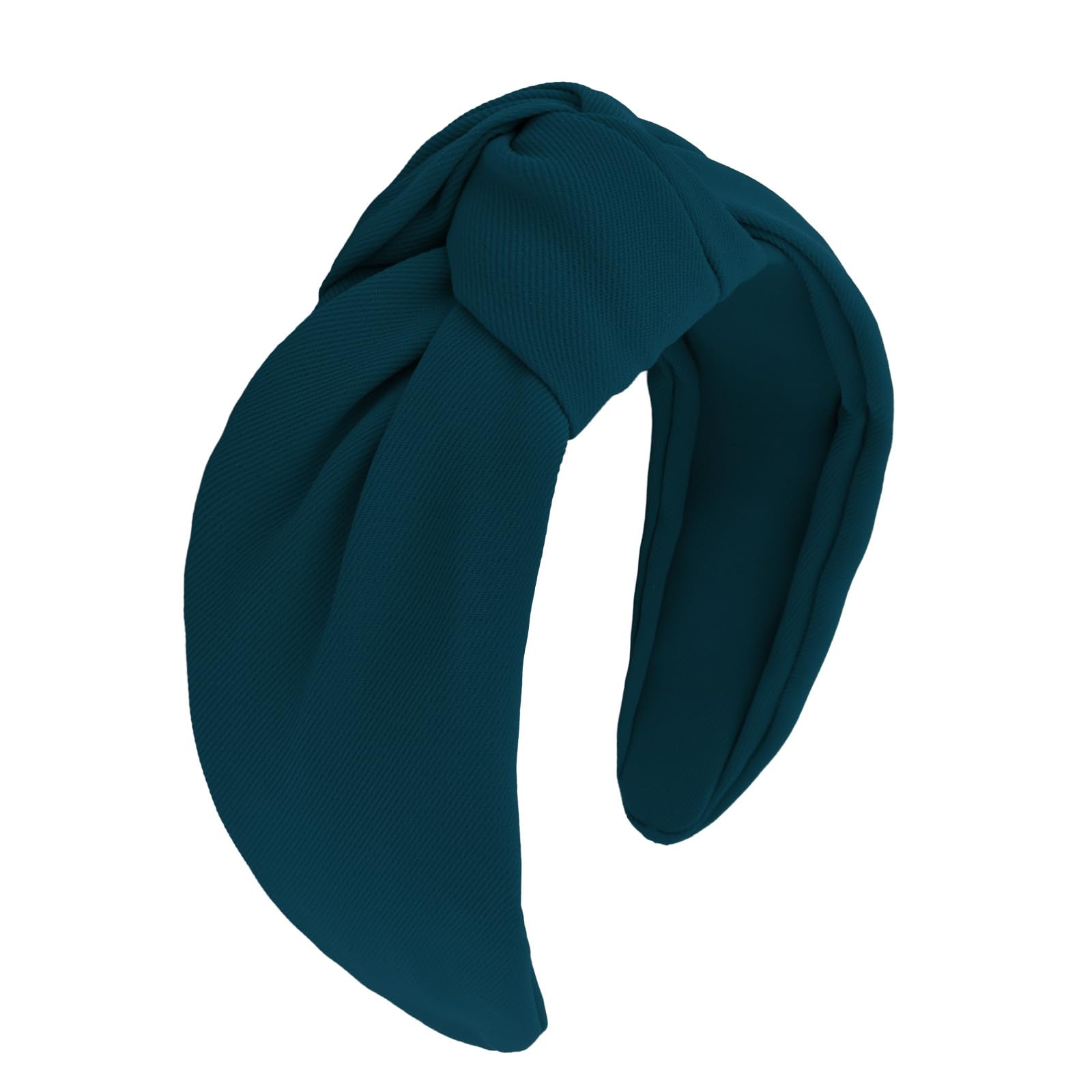Dark Blue Headband Top Knot Headbands for Women Non Slip Fashion Wide Knotted Headbands Hair Accessories for Women Girls-image-20