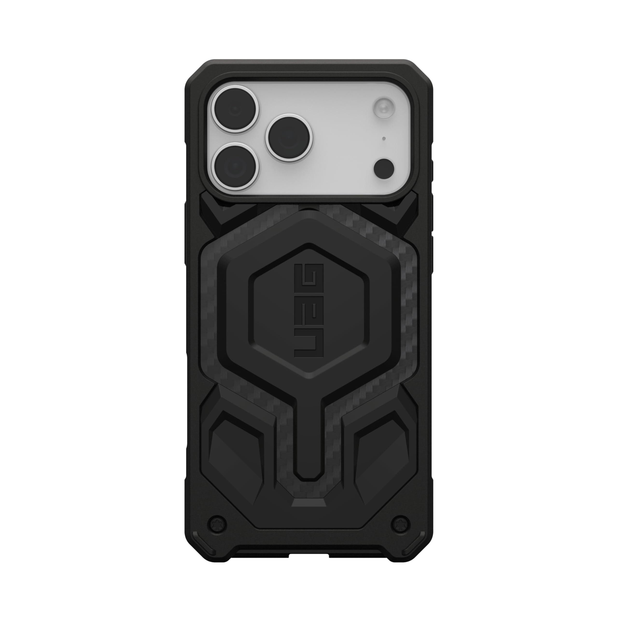 Urban Armor Gear Monarch Pro Funda Compatible con Apple iPhone 17 Pro Max Carga Inalámbrica Magnética Protección 5 Capas Fibra de Carbono