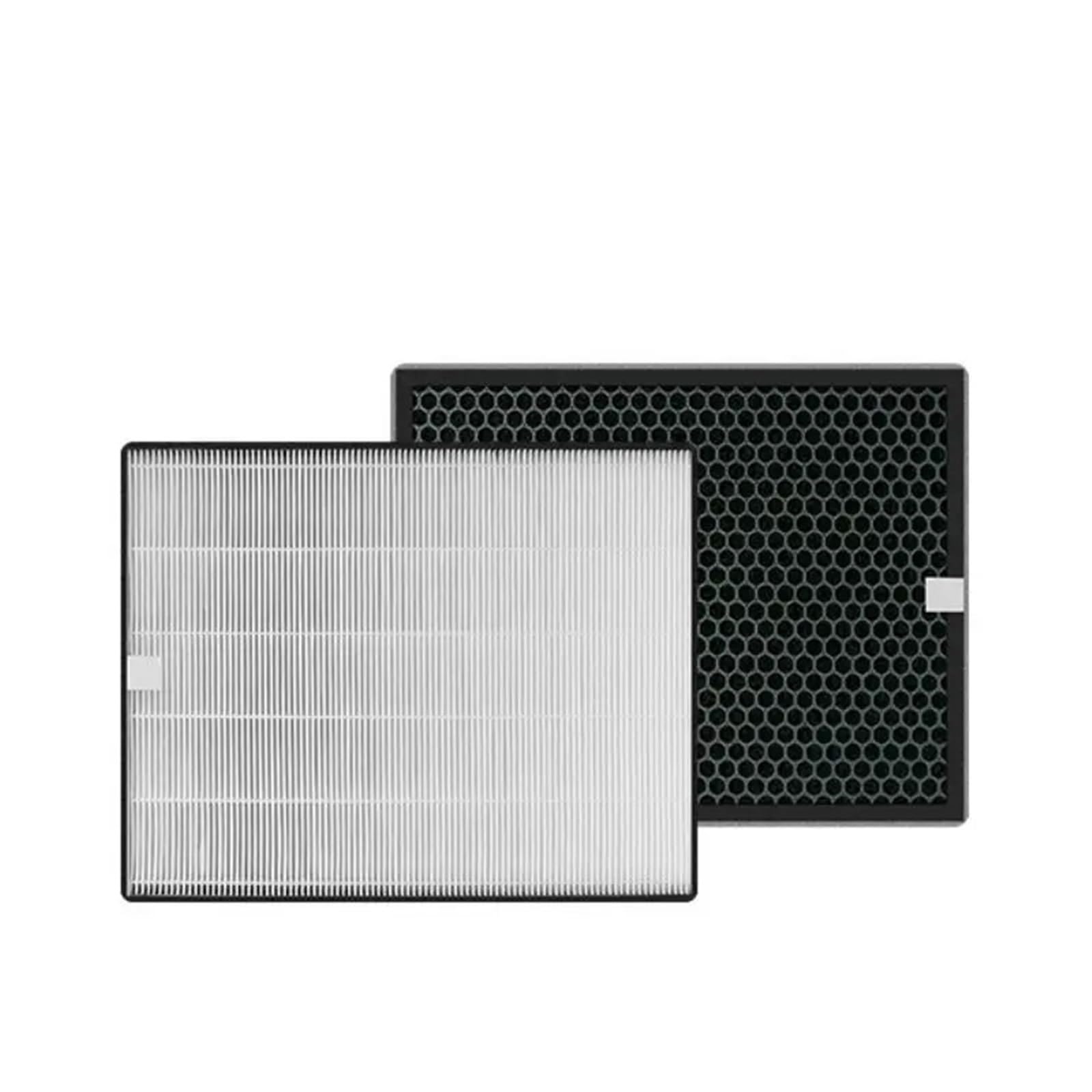 Ycddjjpcv 1 Set Filter Air Purifier Filter，Compatible For Philips Ac1215 Ac1214 Ac1210 Ac1213，H13 Hepa Filter 360 * 275 * 27Mm + Activated Carbon Filter 360 * 275 * 10Mm