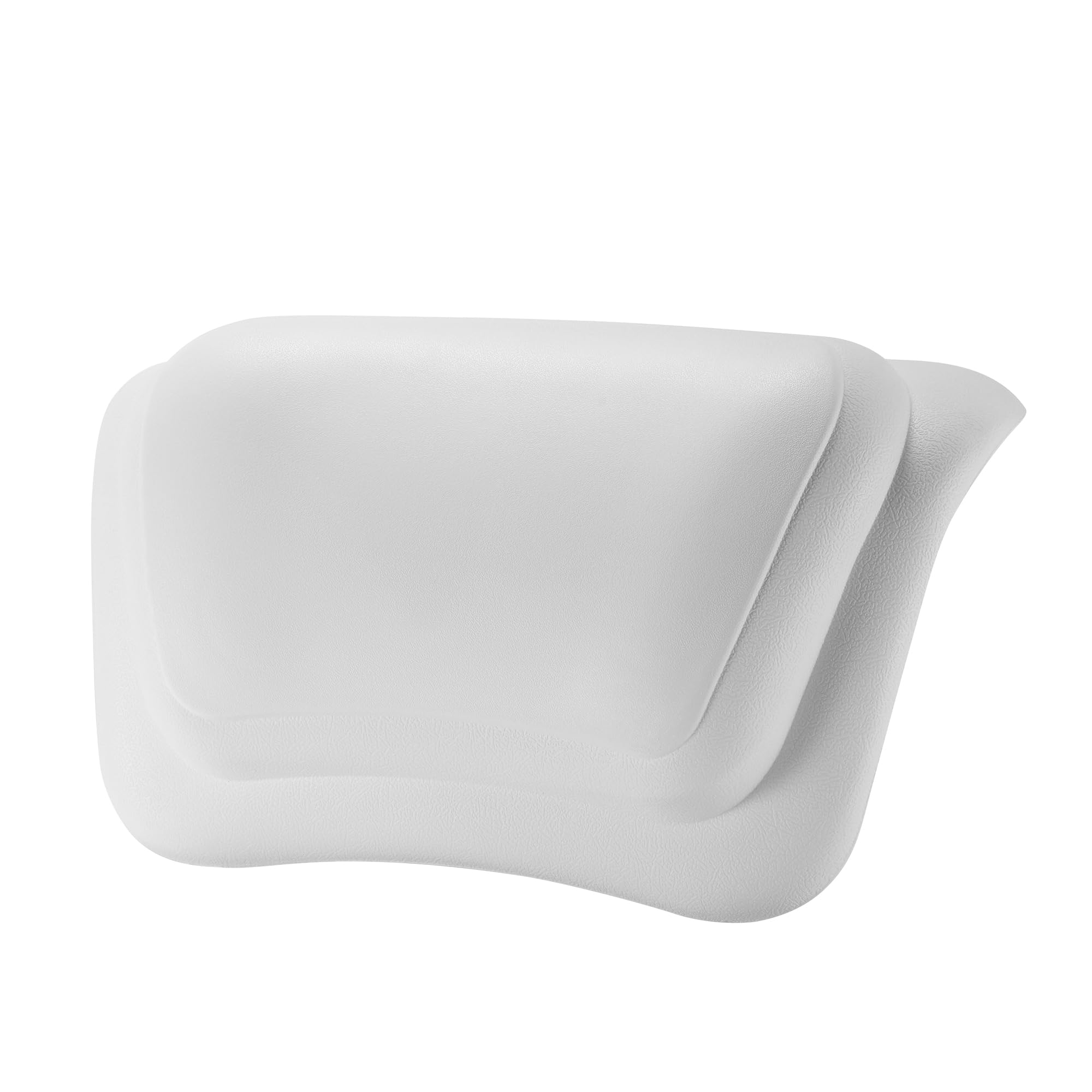 Cuscino da Bagno, Impermeabile, con Ventose Antiscivolo, Cuscino Vasca Impermeabile, Ergonomico, per Vasca da Bagno, Spa, Supporto per Collo e Testa - Bianco