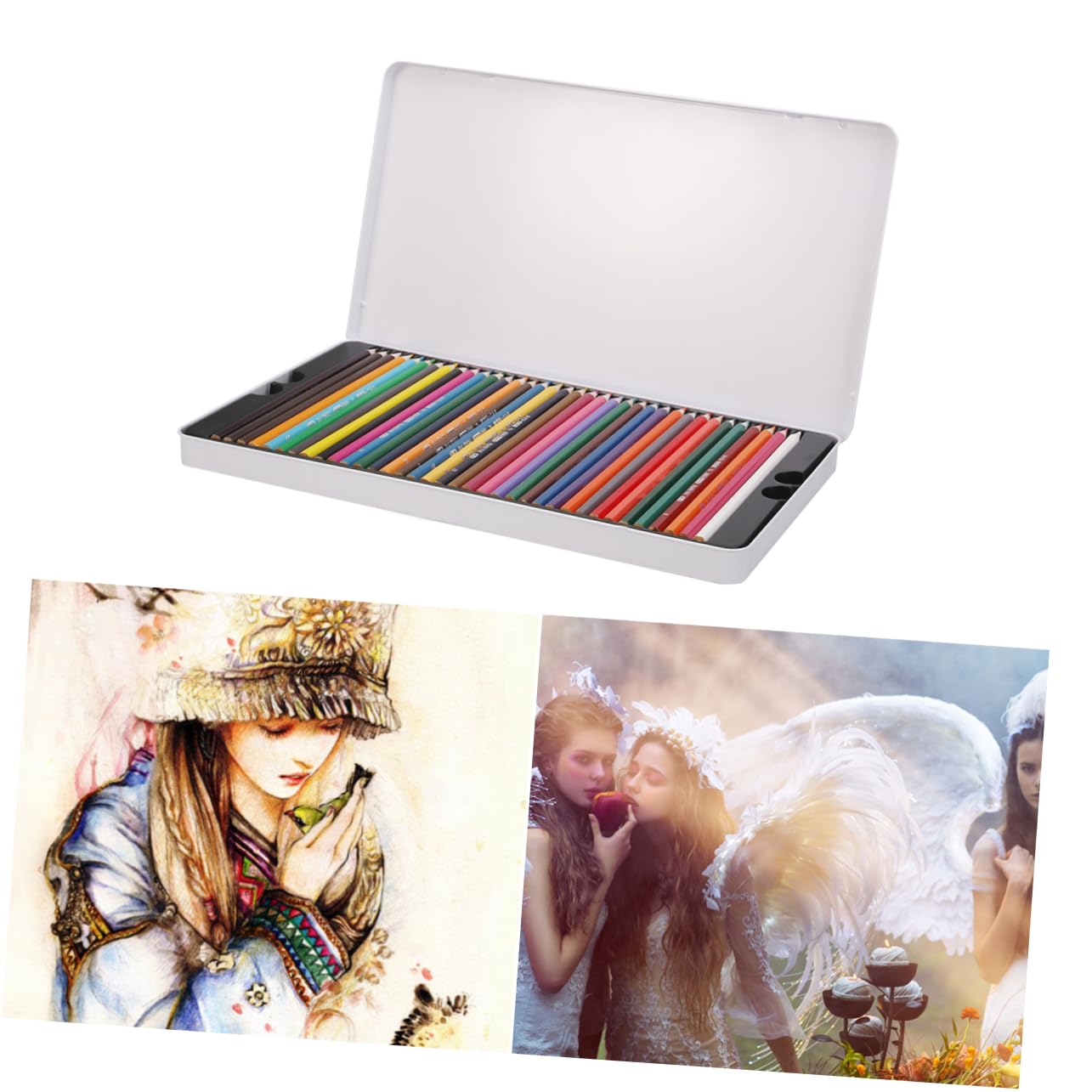 STOBOK Matite Colorate Base di Olio per Disegno Artistico Misura Dia Materiale Ecologico Adatto per Scrivere Disegnare e Schizzare su Carta