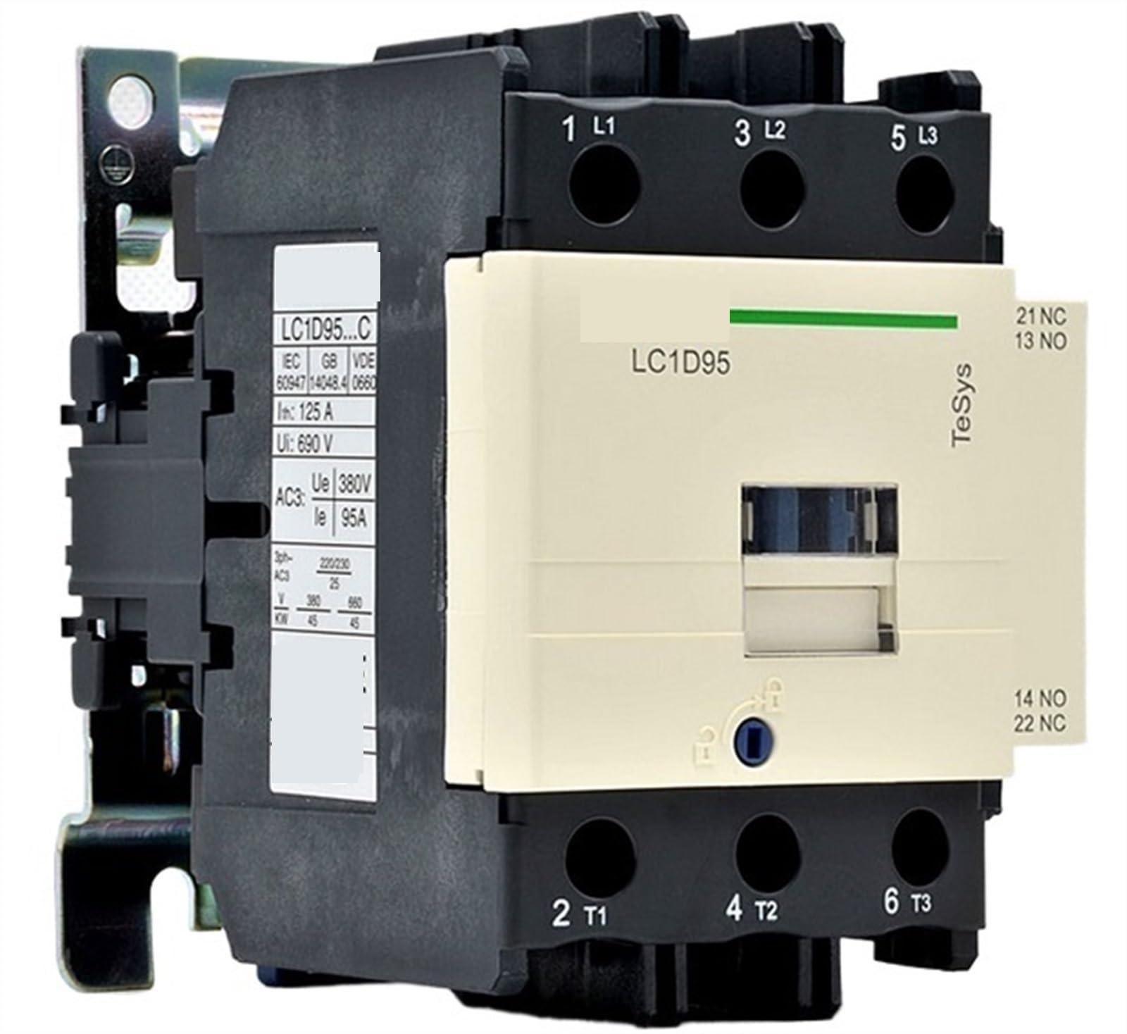 ZHWTISNPE LC1D95 B7C C7C E7C F7C M7C Q7C 24V 36V 48V 110V 220V 380V AC Contactor LC1D contactors(Ac48v)