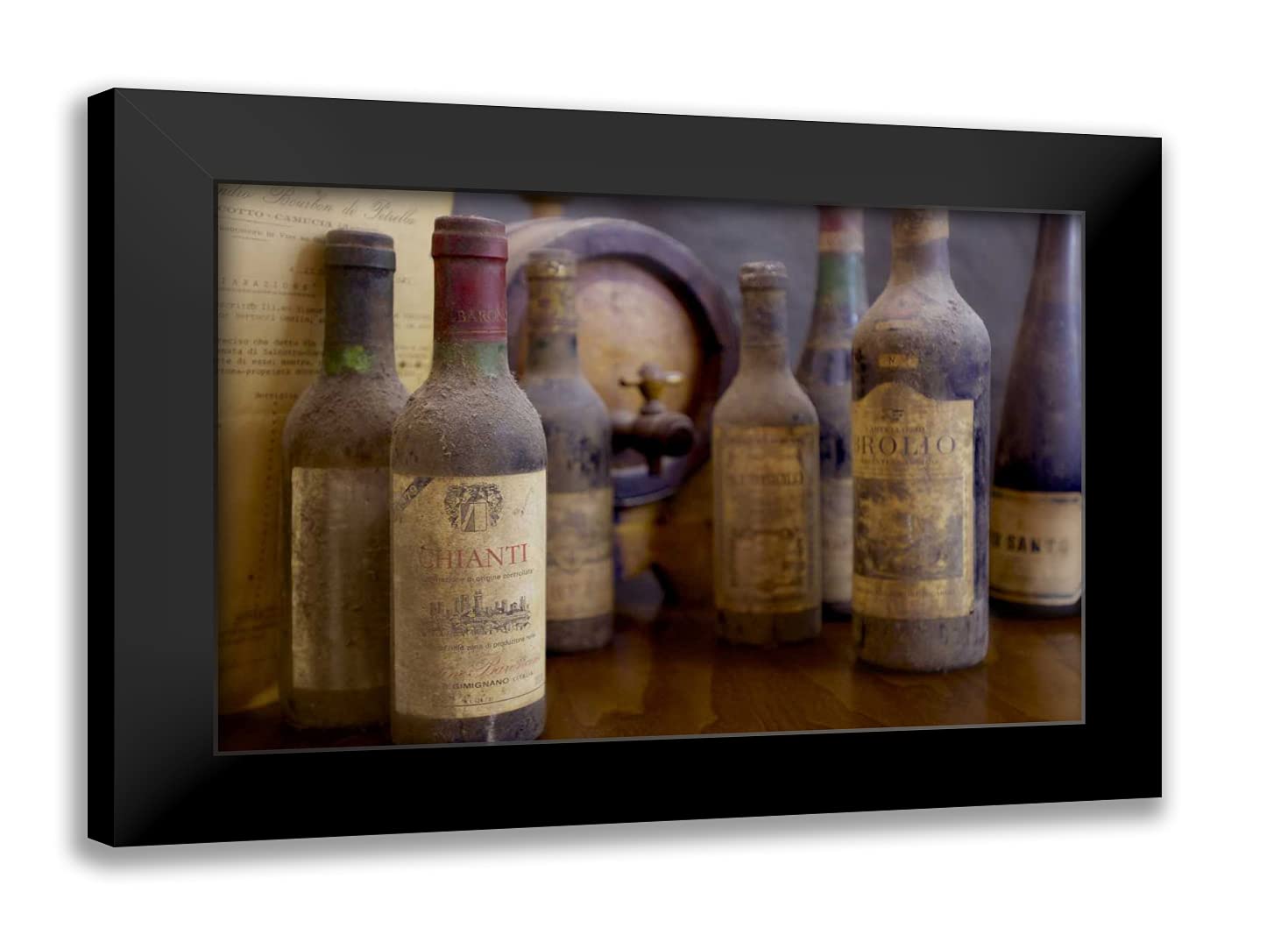 ArtDirectBlaustein, Alan 24x17 Black Modern Framed Art Print Titled: Antico Cantina Toscana