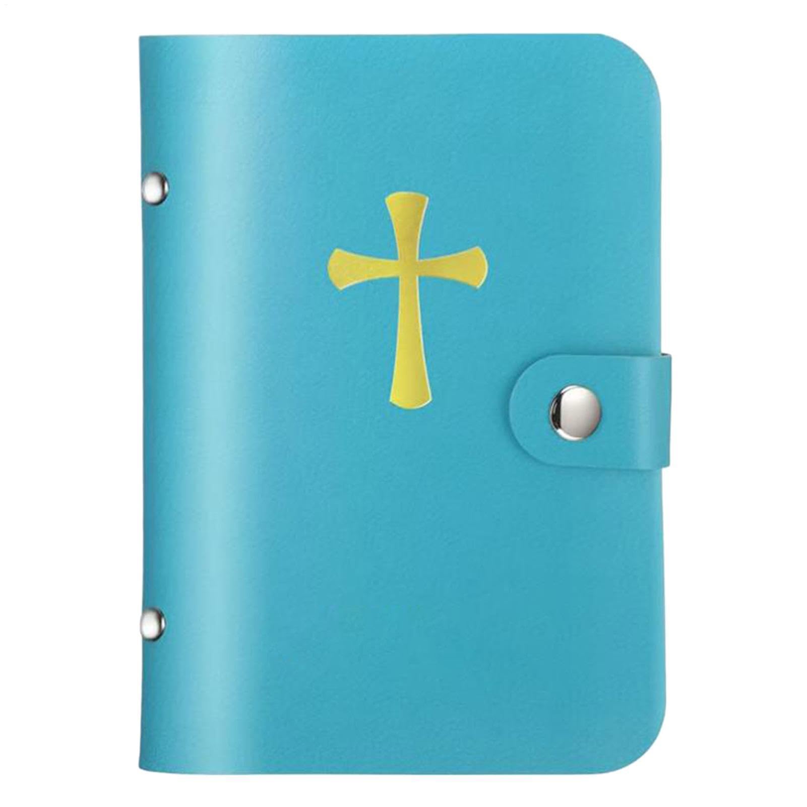 Holy Prayer Card Holder | PU Leather Catholic Prayer Cards Album | Portable Prayers Credit Card Holder with Sleeves | Holy Business Cards Wallet Holders for Women, Men & Religious Enthusiasts