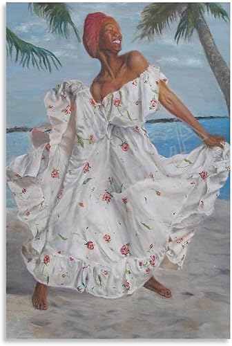 Bonnie ODonnell's Good Morning Happy Saturday - Póster artístico de bailarina jamaicana, pósteres e impresiones artísticas de pared para sala de