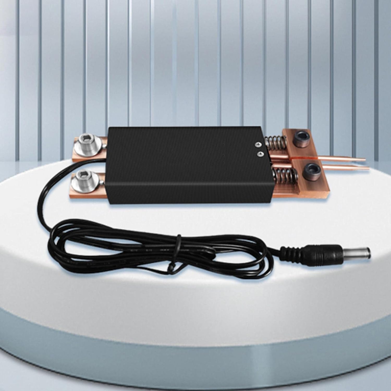 Almencla Portable Welder 12V DIY Integrated Type Welding Equipment, Black - - 