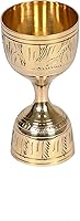 Vista 1 de Vaso de chupito Jigger grabado de 30/2.0 fl oz, medida de clavija, fabricado con latón