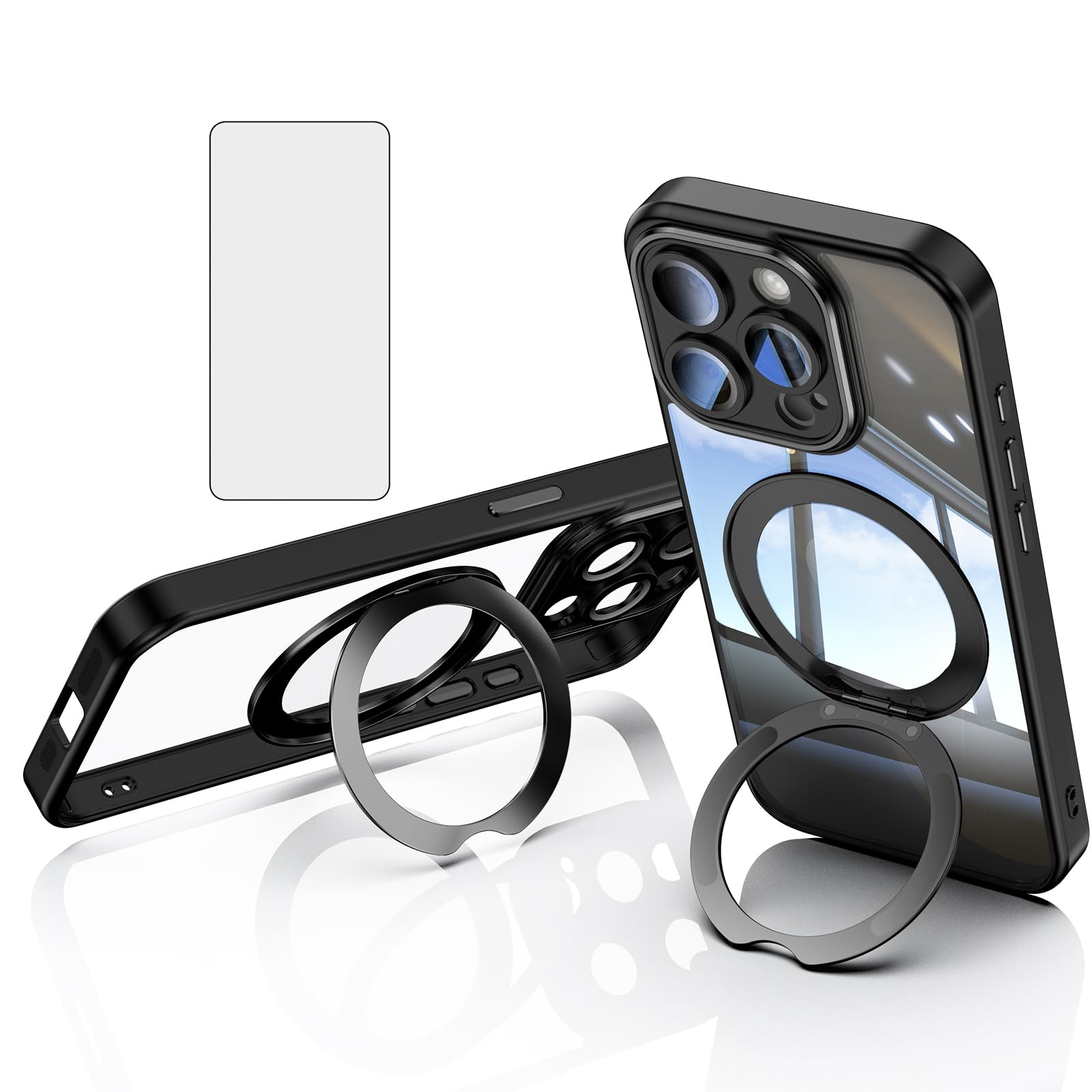Coque iPhone 15 Pro Max robuste anti-choc avec verre trempé écran 6.7" - 8