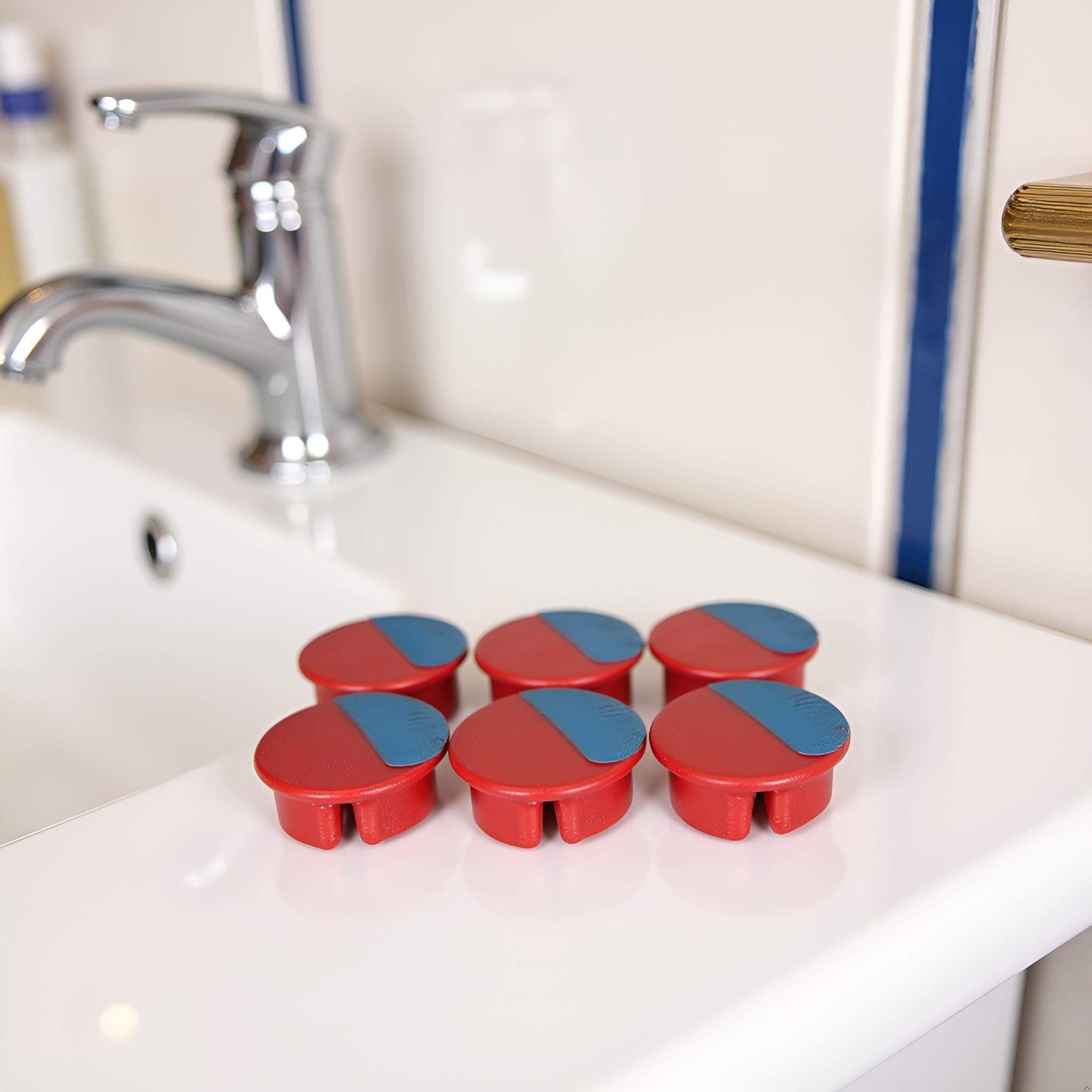 Etichette Per Rubinetto Caldo/Freddo - 10 Pezzi, Adesive, Universali Per Cucina E Bagno - Foto 12