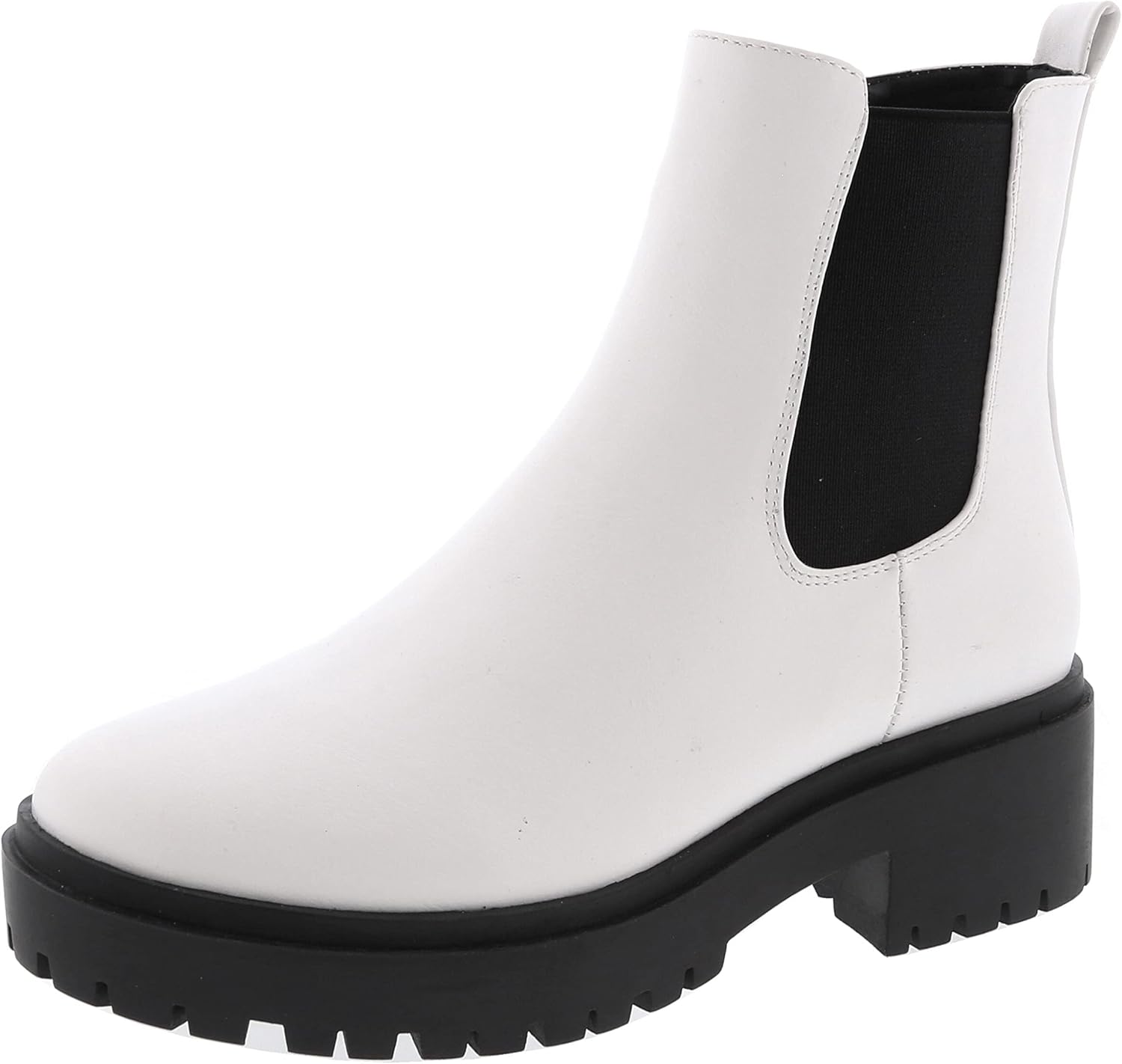 TOP Moda Womens Chelsea Boot - Chunky Heel Comfort