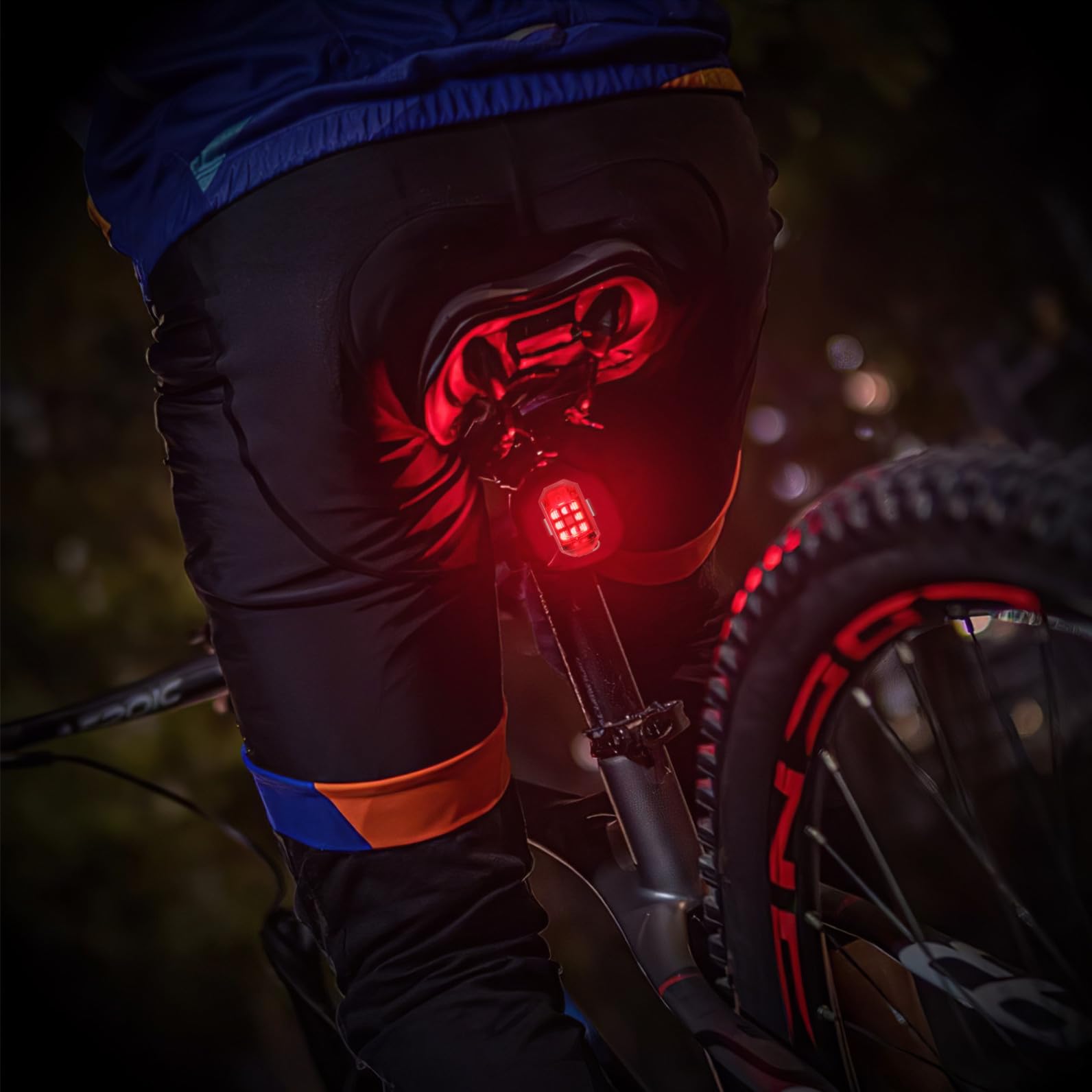 YARNOW Luce per Bicicletta Notturna ad Alta Luminosità Telecomando | Batteria 350mah, Abs ed Elettronica, Uso Esterno e Attività All’aperto