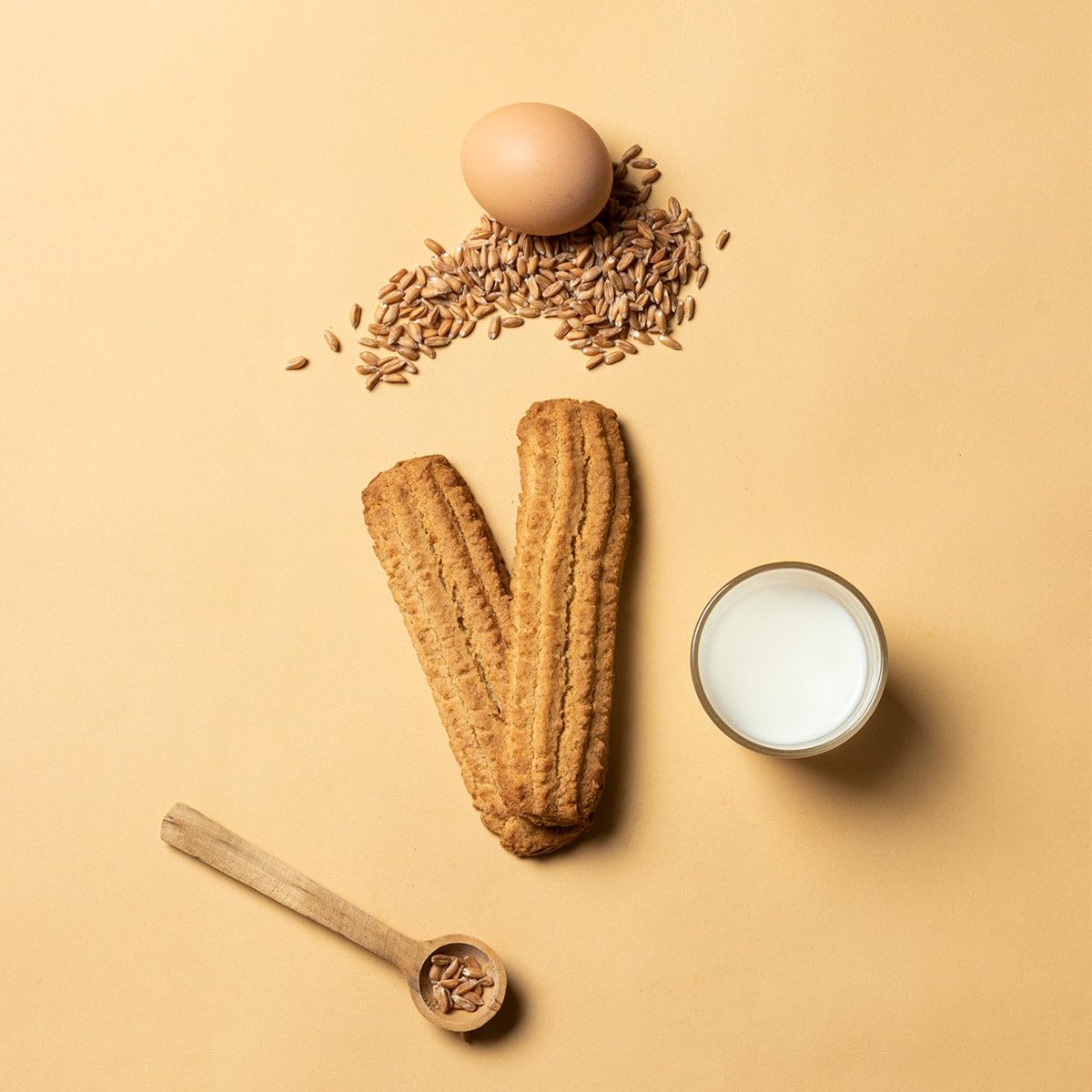 Cavanna Biscotti di grano integrale incartati singolarmente 30 gr - Ricco di fibre (Espositore 30 pezzi) - Made in Italy
