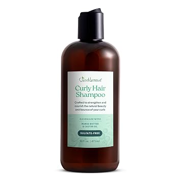 Just Nutritive Shampoo for Curly Hair Sulfate-Free, Hydrating, Frizz Control, Curl Enhancing, Natural Moisturizing Shampoo for Curly, Wavy, and Textured Hair with Aloe Vera & Coconut Oil - 16 Fl Oz.