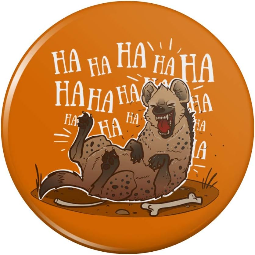 Laughing Hyena Kitchen Refrigerator Locker Button Magnet