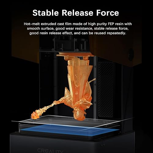 Miniatura 5 de Creality FEP Película de liberación de película de resina, repuesto para Creality Halot Mage Pro Halot-Mage 11.260 x 7.795 x 0.006 in y otras