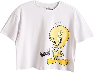 LC واكيكي تي شيرت مطبوع للبنات من تويتي