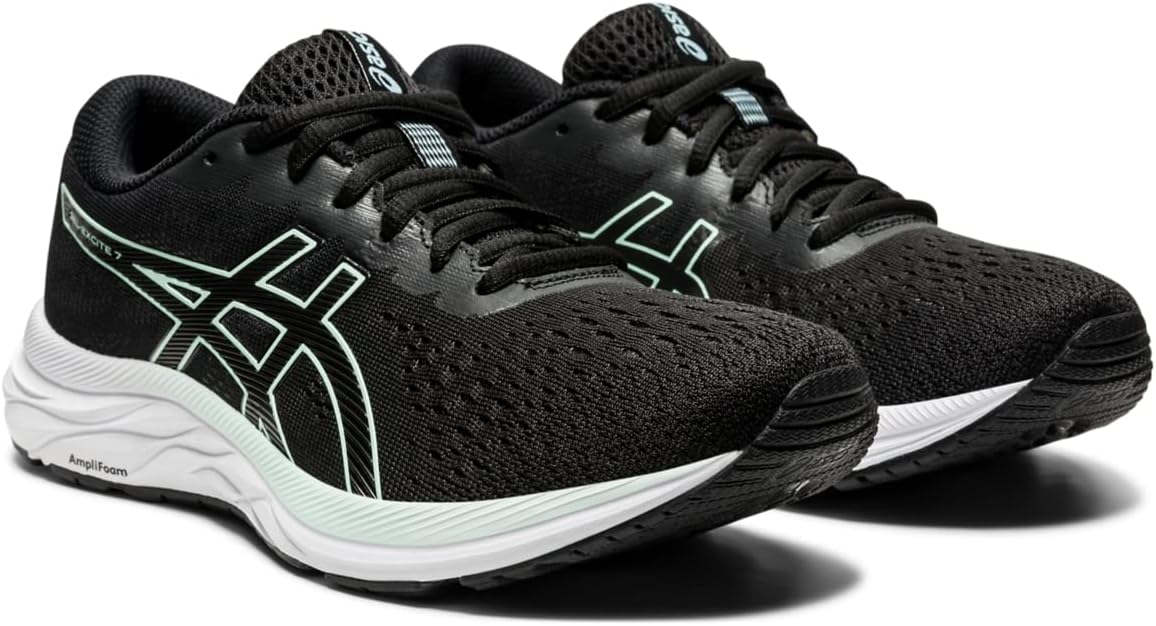 ASICS Women's Gel-Excite 7 Running Shoe 12 Black/Bio Mint