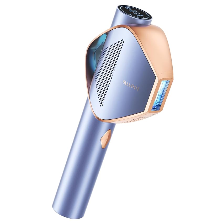 Epilatore Luce Pulsata IPL con tecnologia 360°Frost 5°C Sapphire, Epilazione laser indolore con APP Smart AI, 24J & 15 livelli di energia e flash a velocità 2X, per Donna e Uomo ascelle, corpo, bikini