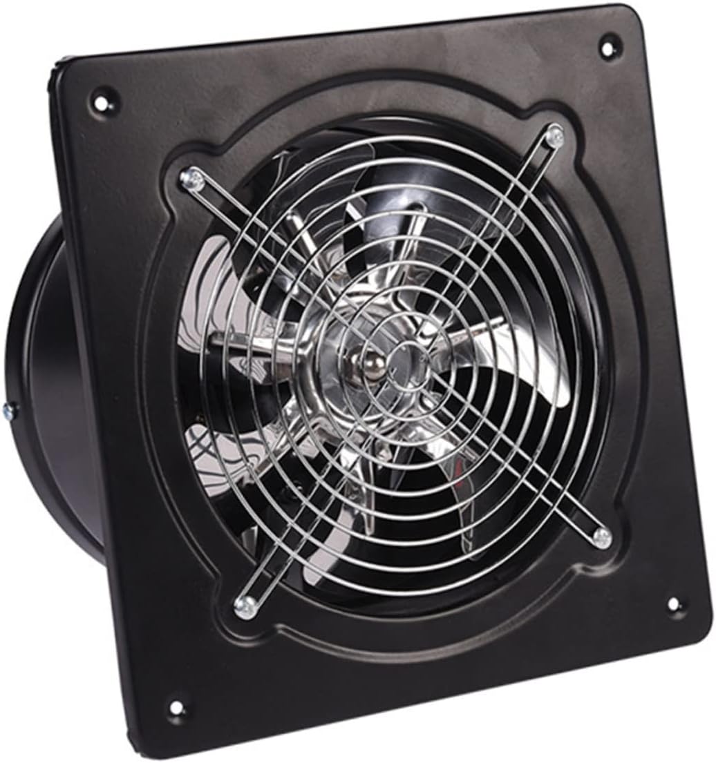 Garage Exhaust Fan 6 Inch Ventilation Fan for Bathroom Kitchen Laundry Room Wall-mounted Air Vent