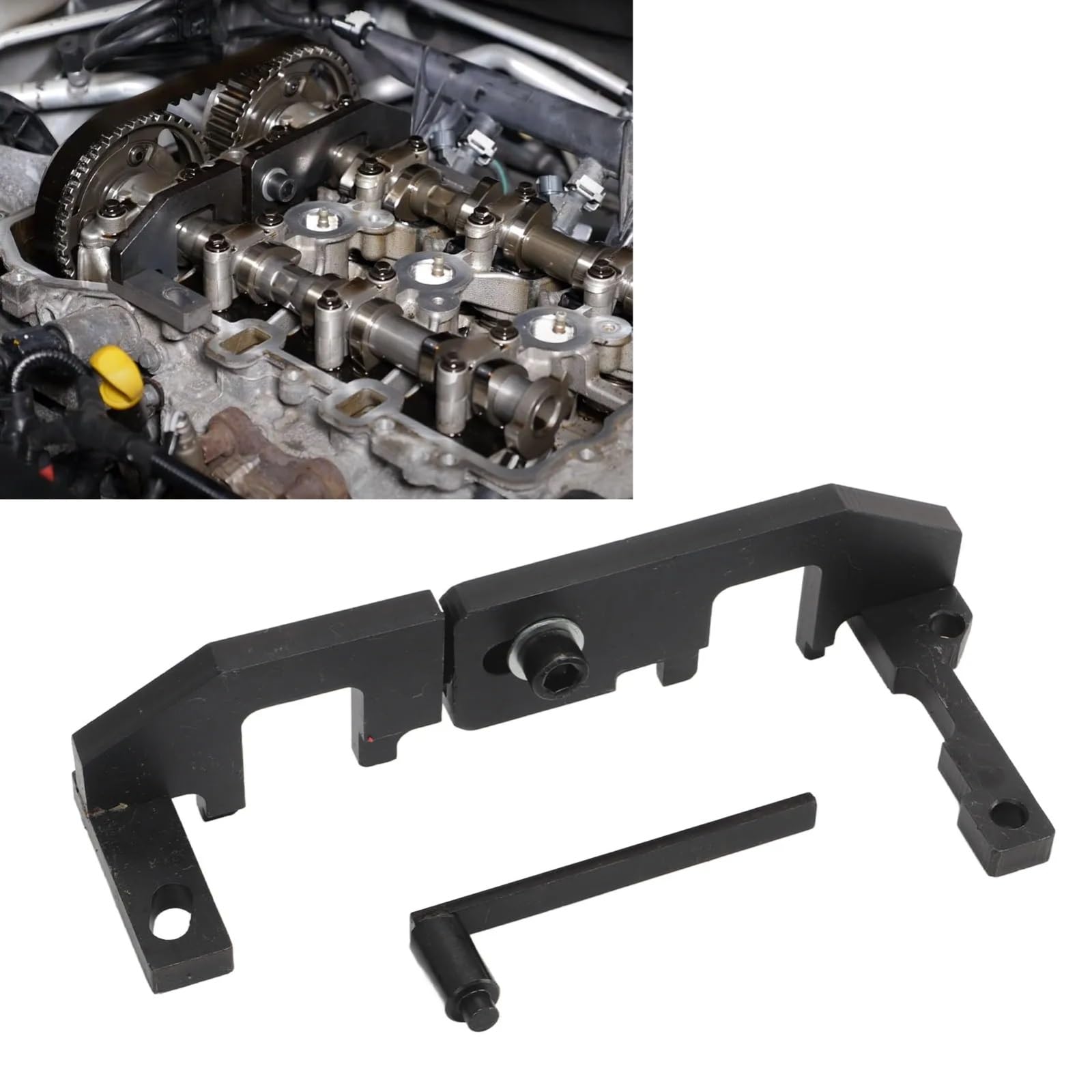 Strumento Bloccaggio Motore Compatibile con Opel per Combo E 2018- per Corsa F 2019- per Grandland X 2017- Kit di Strumenti per La Fasatura Dell'allineamento del Bloccaggio del Motore