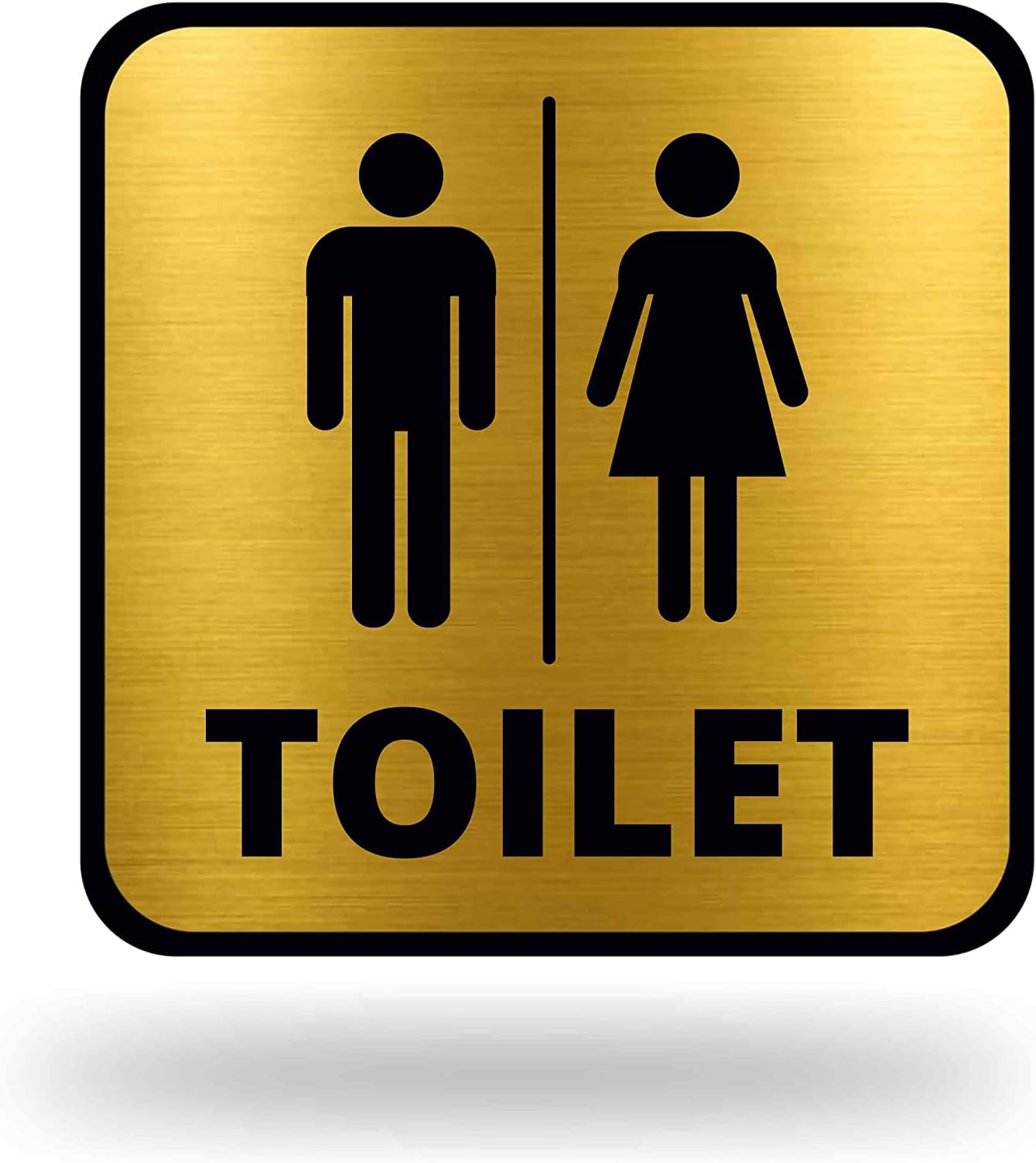 SIGNOOGLE® Men Women's Girls Boys Toilet Acrylic Signage Boards Office Hotel Bank Restaurant Mall Hospitals Multicolored Signage Board L x H 6 x 6 Inch