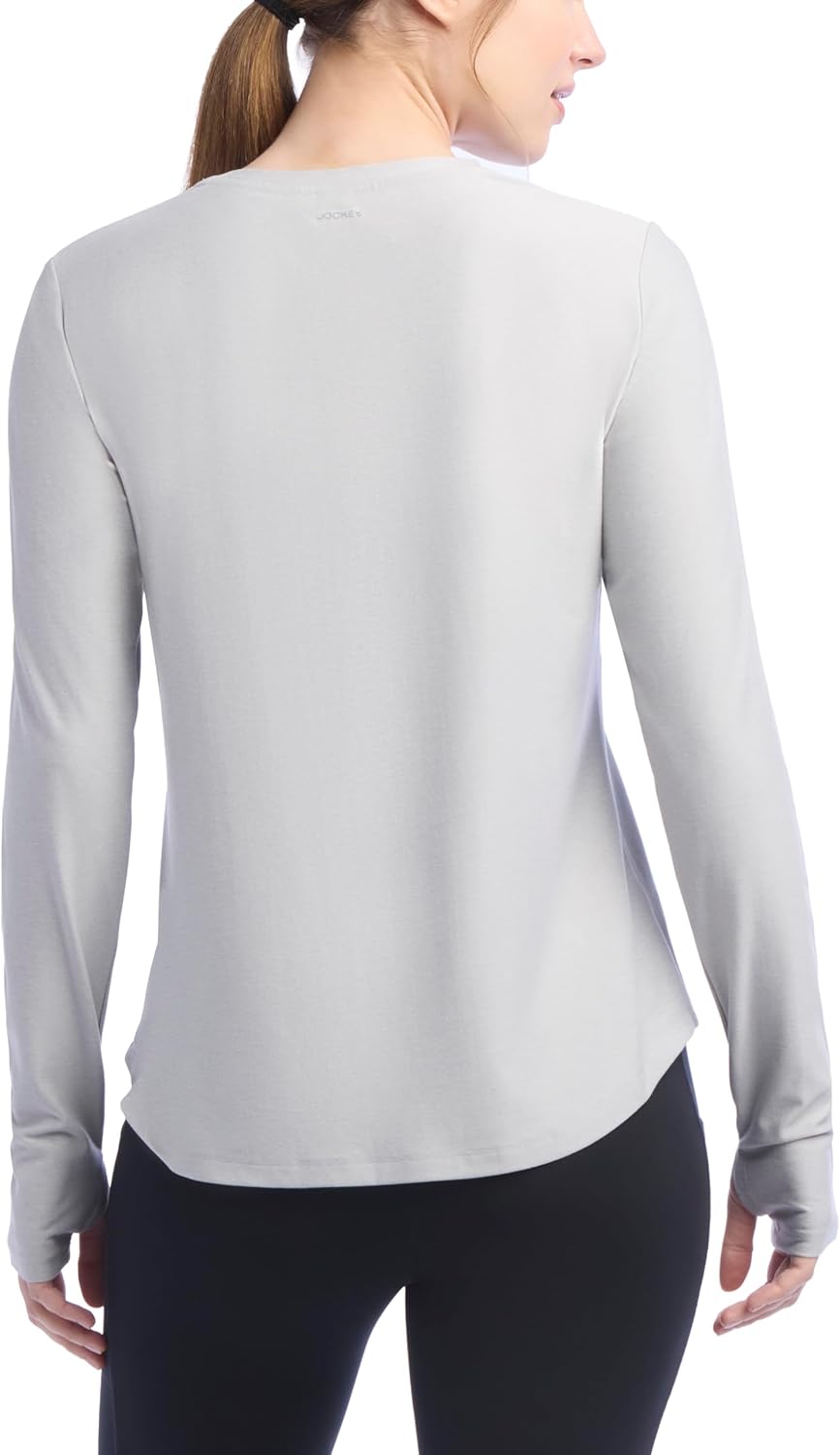 Jockey womens 2-pack Long Sleeve Essential Butter T-shirt - Image 7