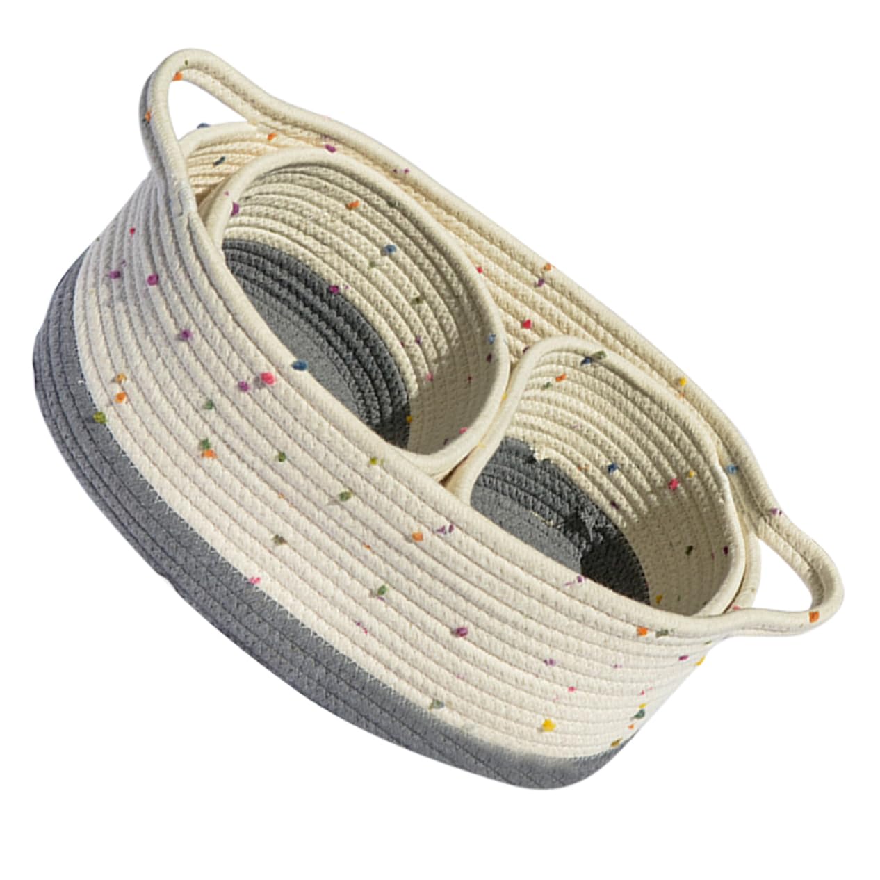 Panier en corde de coton panier de rangement et support collations