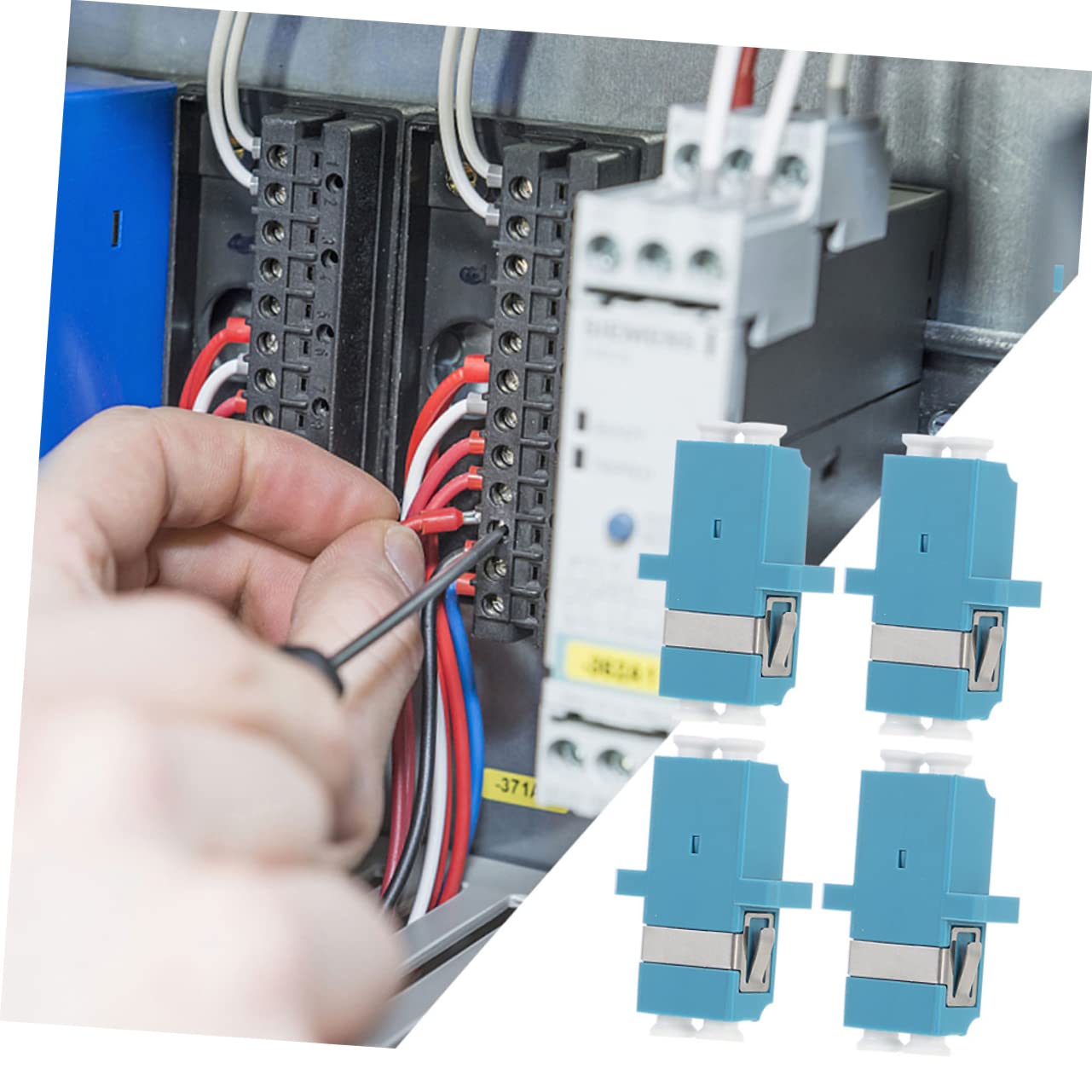 Gadpiparty 60stücke Pack Glasfaseradapter Für Netzwerkverbindungen Präzise -koppler Mit Geringer Einfügedämpfung Und Hoher Stabilität Für Catv-systeme Und Zuverlässige
