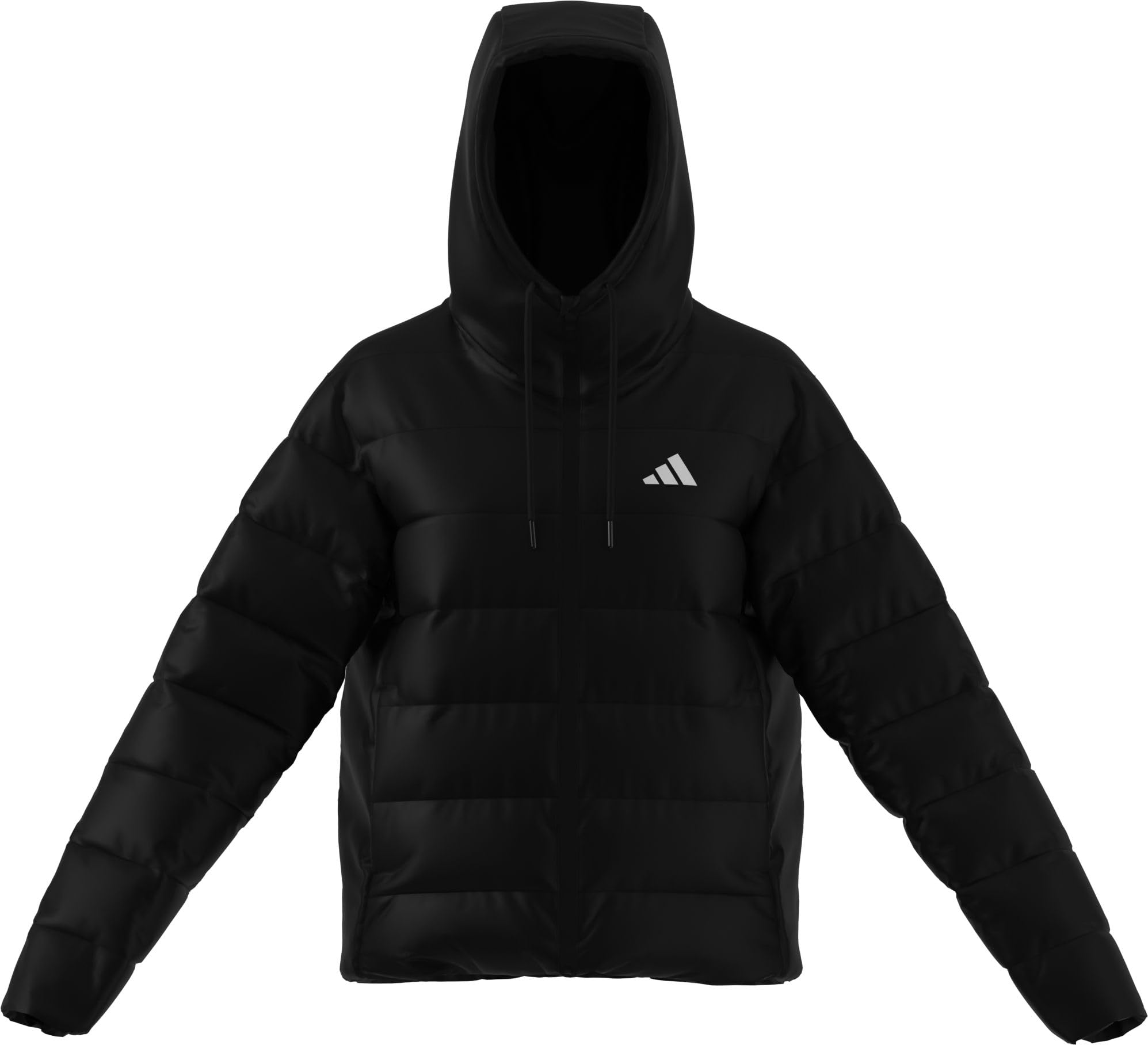adidas Women's Essentials CLIMAWARM Light Down Hooded Jackets, black, XL