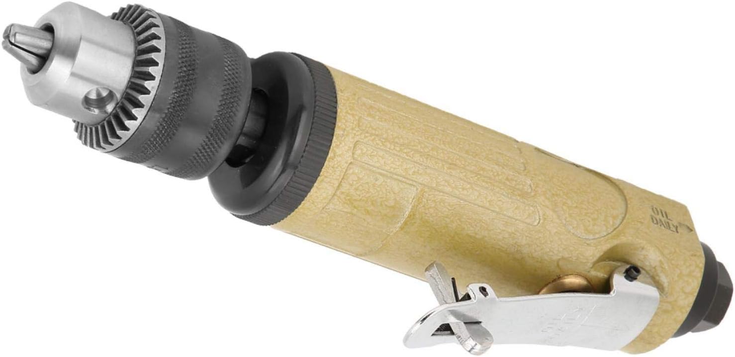 Air Drill Tool, Pneumatic Drill, Ergonomic Design Light Weight Durable High Speed 3/8 Pneumatic Drill, for Hardware Furniture