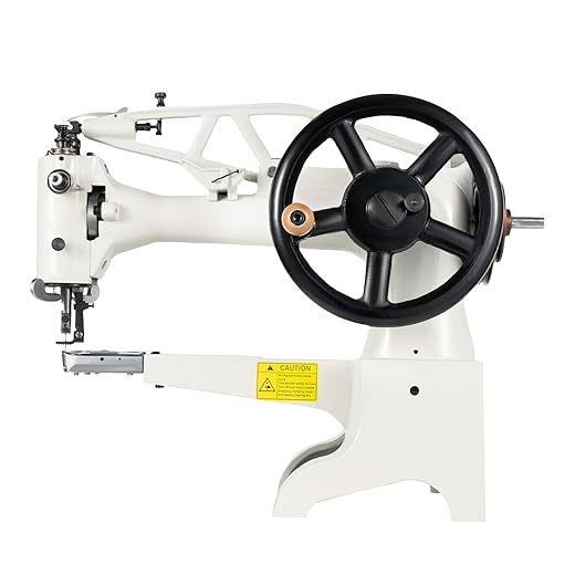 Industrial Leather Sewing Machine Head, 11.8" Arm Length 500SPM Hand Crank Cobbler Shoe Repair Machine, Single Needle Straight Stitch Sewing Machine Head, 43*20*43cm/ 16.93*7.87*16.93in (ONLY HEAD)