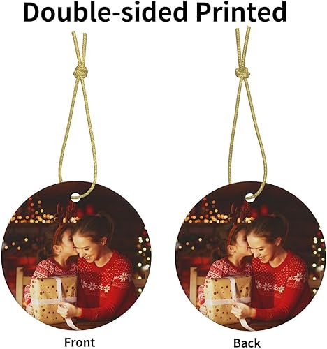 Miniatura 2 de Adornos de Navidad personalizados de cerámica, nuestro primer árbol de Navidad colgante 2023, decoración de regalo para Navidad, regalo