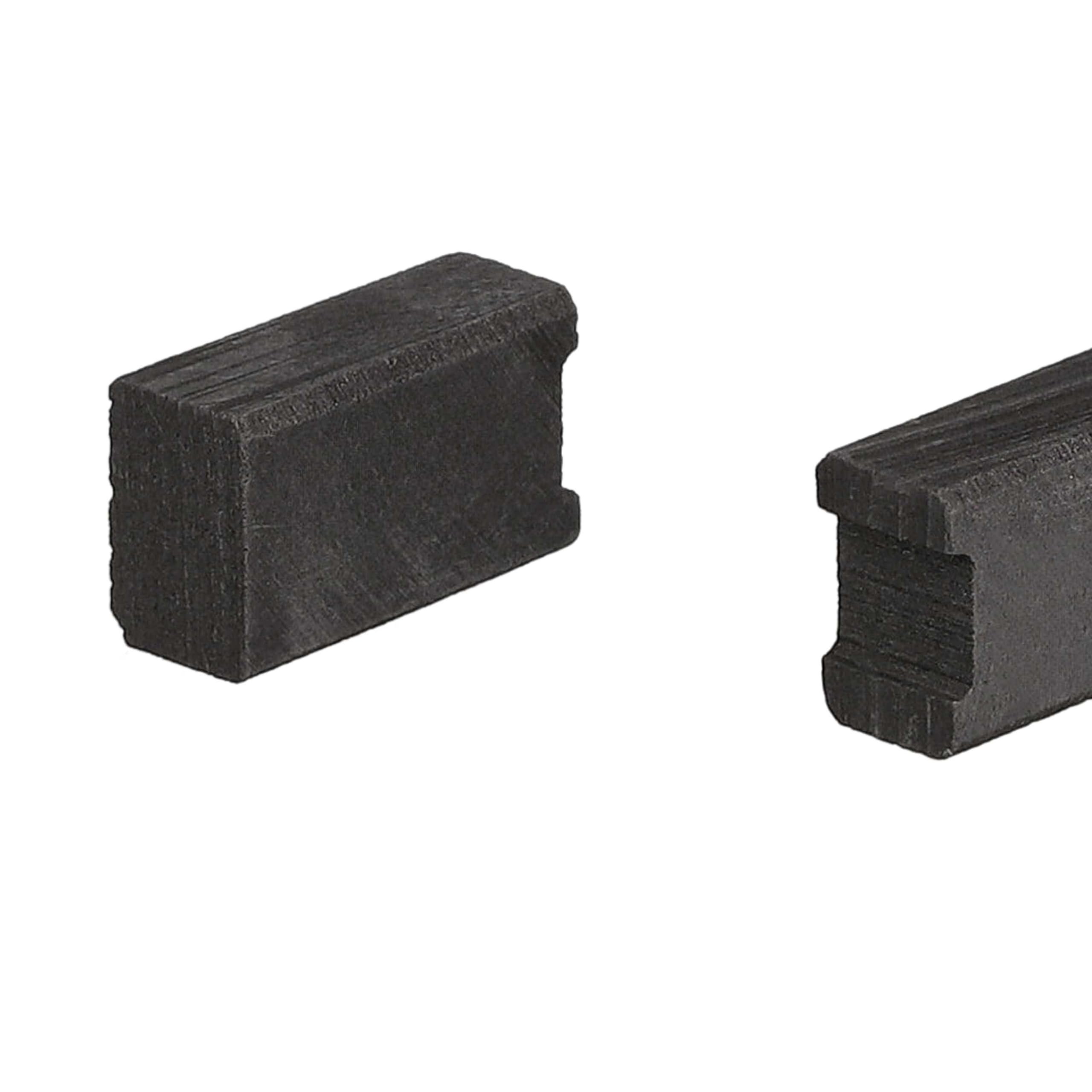 vhbw 2 x szczotka węglowa, węgiel do szlifowania, 4 x 6 x 10 + 4 x 6 x 9,15 mm, kompatybilna z ekspresem do kawy Siemens EQ, EQ5, EQ6, EQ7, EQ8