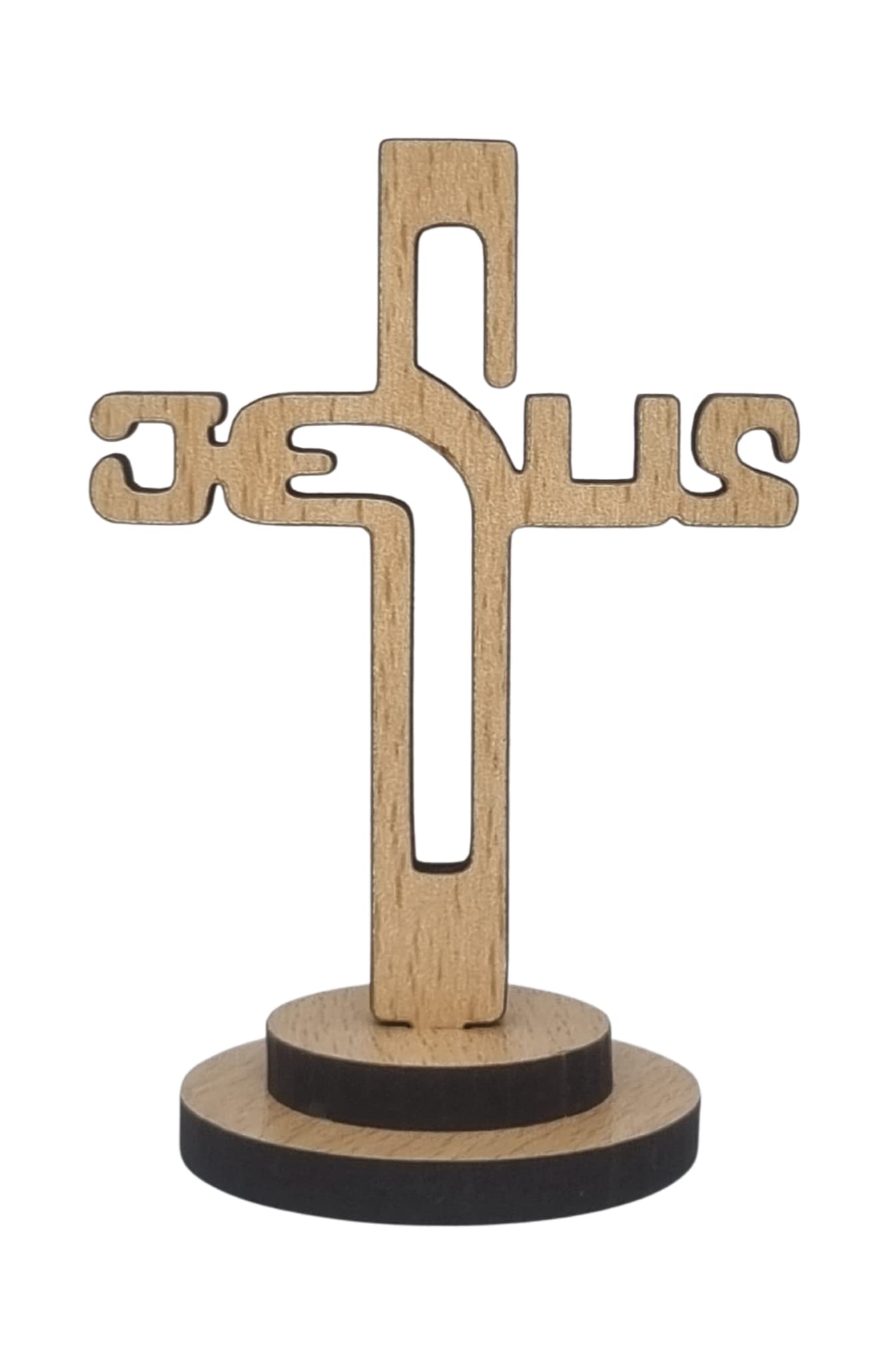 Blessings FIne Wooden Jesus Desktop/Car Showpiece B, Handcrafted Religious Figurine, Perfect for Home, Office, or Car Decor – Spiritual Symbol of Faith, Peace, and Inspiration