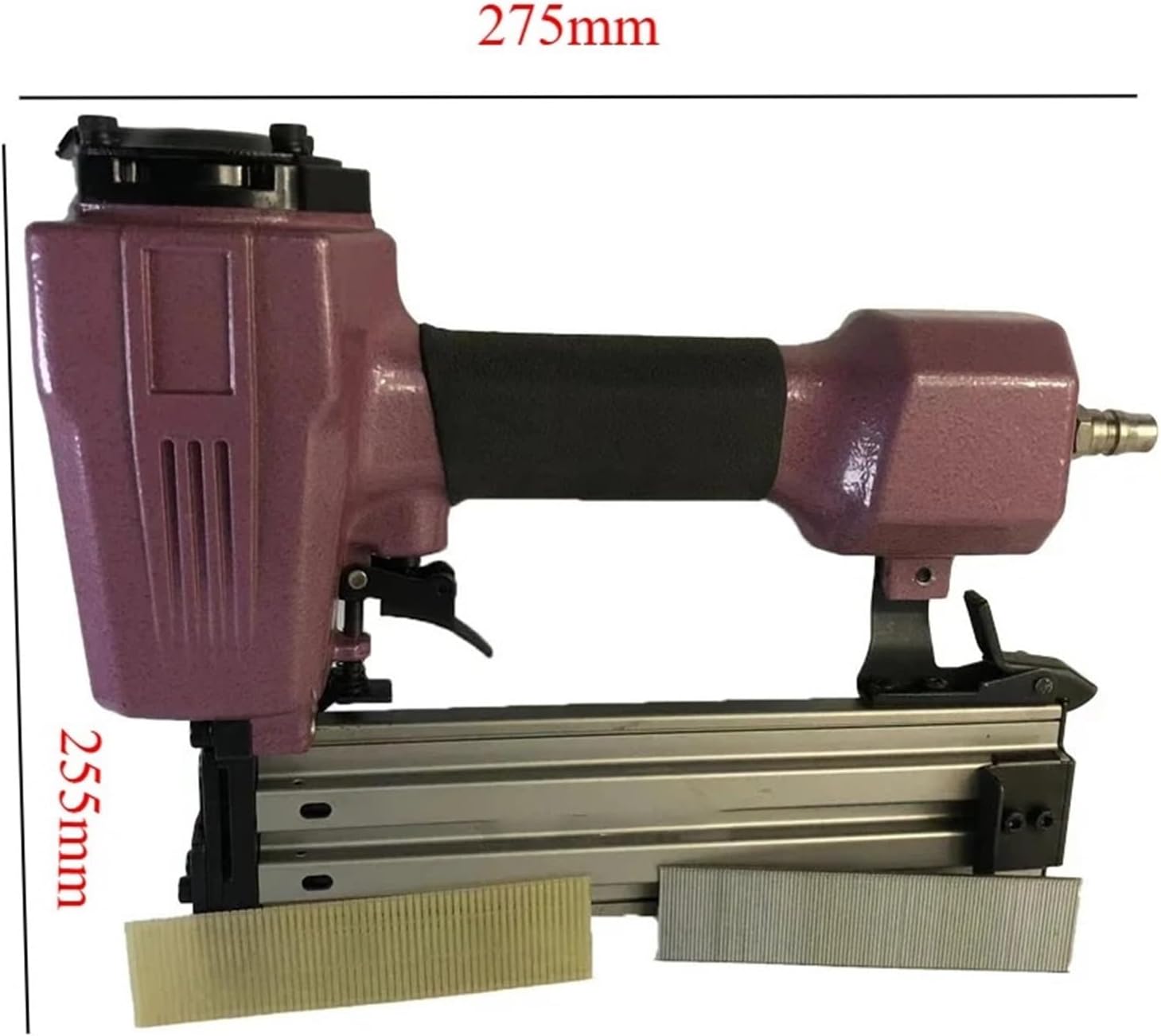 Pneumatic Stapler ，Powered Upholstery Stapler F50 Nail Gun Two in One Component Pneumatic Tool Safety Pneumatic Nail Gun Concrete Construction Woodworking Furniture Tool