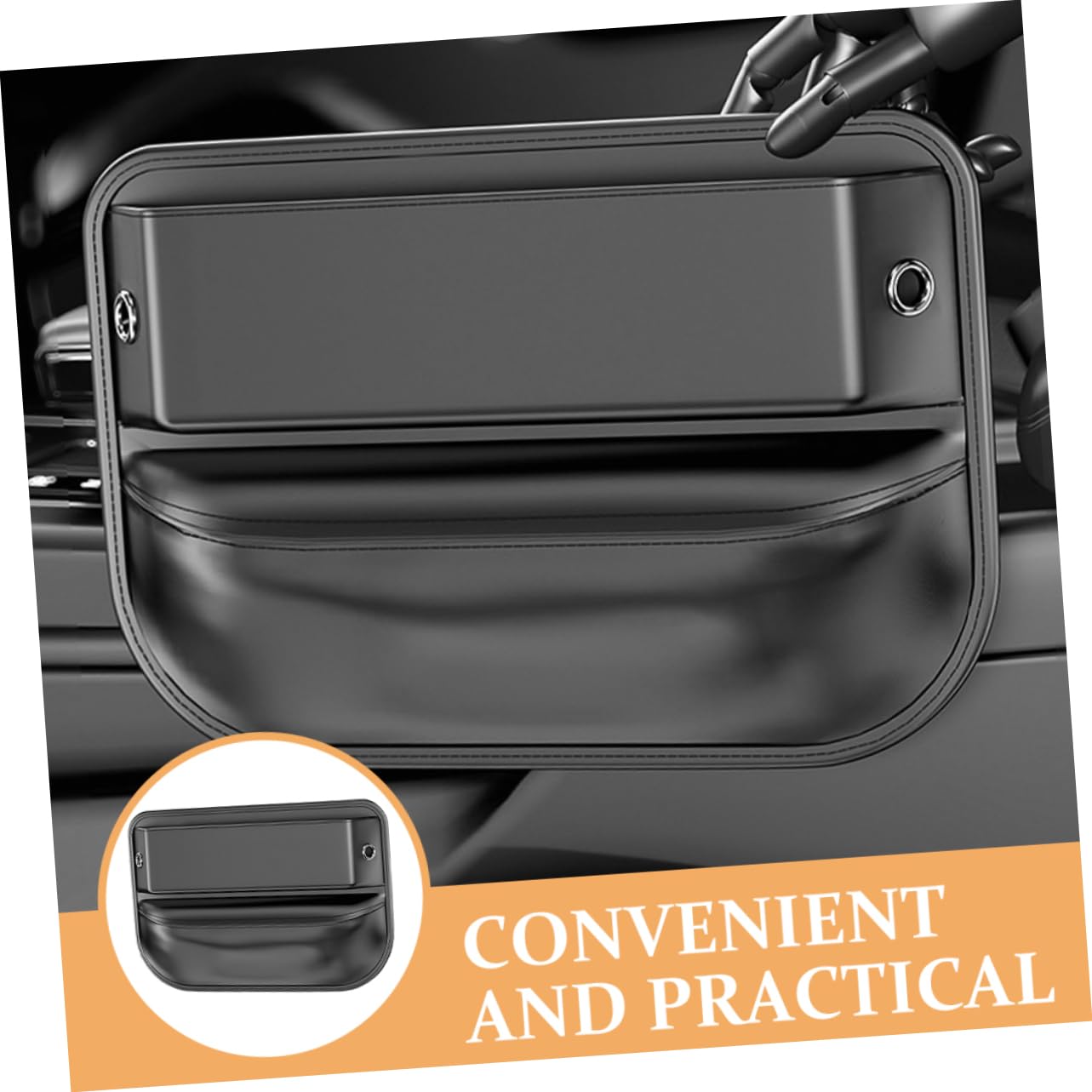 TOPBATHY Caja De Almacenamiento Del Asiento Para Coche Organizador De Huecos De Asientos Almacenamiento Color Negro Material Resistente Para El Orden Tu Vehículo