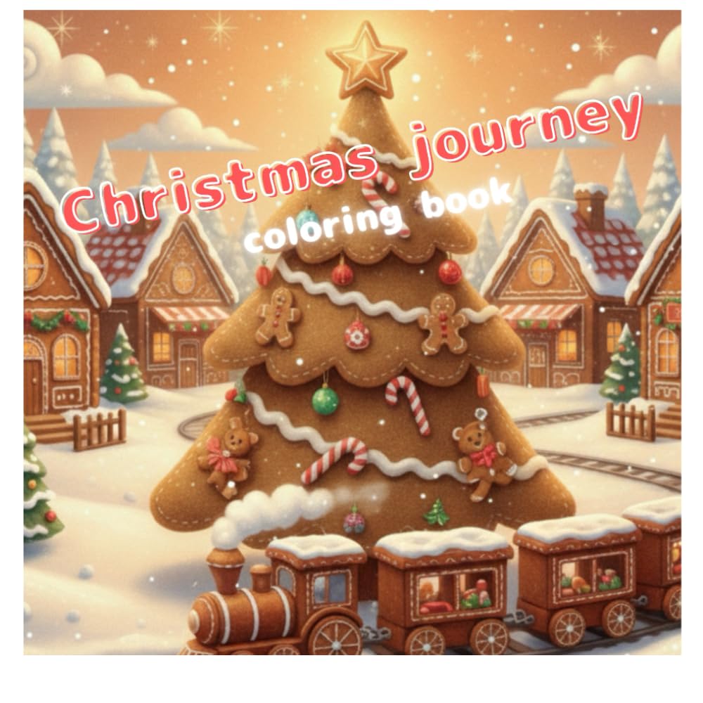 Christmas journey through coloring books
