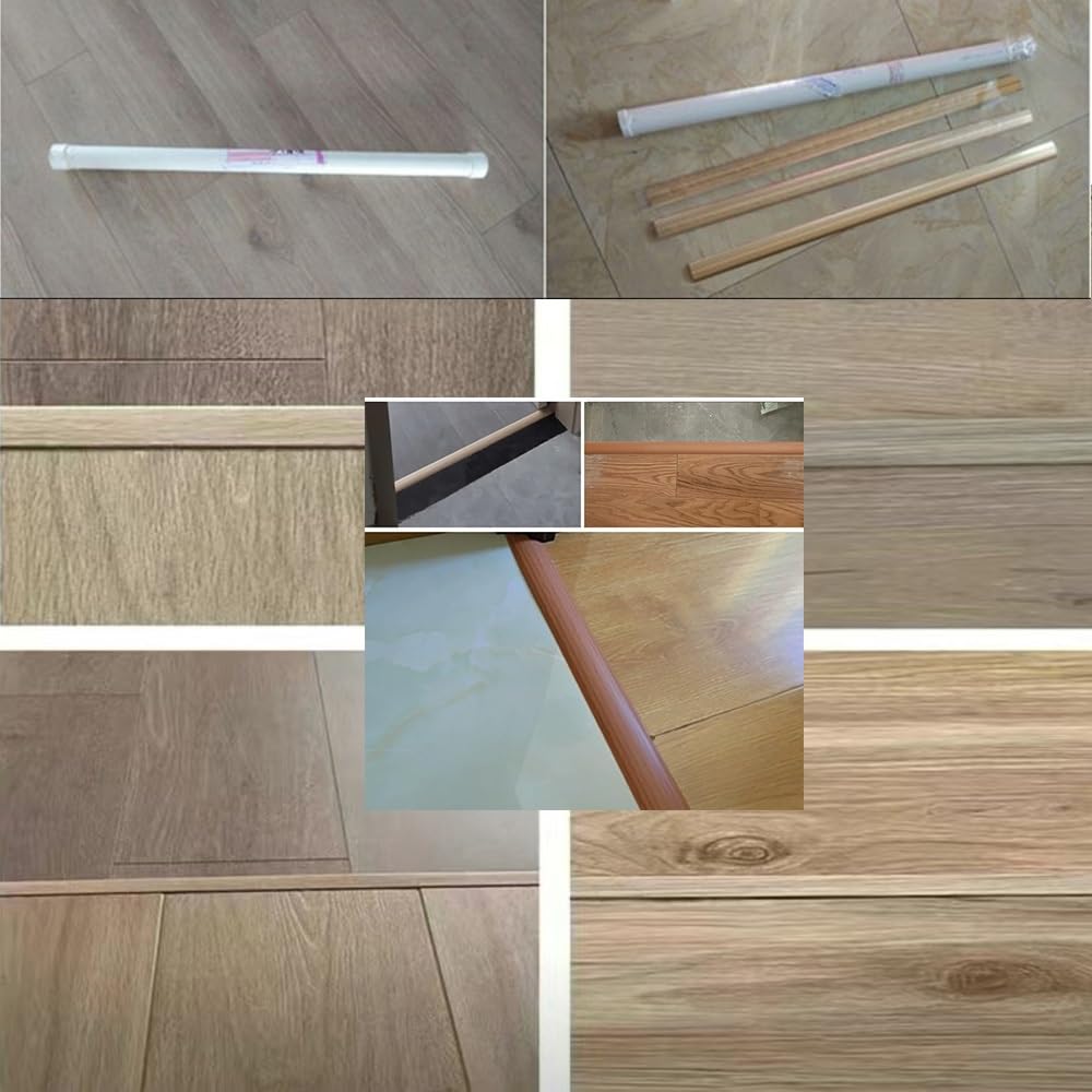 Couvercle de connexion d'espace de sol moulé en T de 90 cm/35,4 pouces, bande de transition de sol découpable, bande de bord de sol en vinyle for bois, stratifié, carrelage(Mahogany)