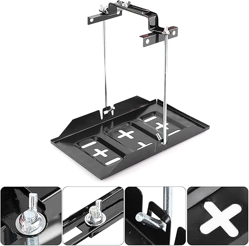 Miniatura 7 de Bandeja de soporte de batería de almacenamiento automotriz, soporte de batería de metal sólido, soporte de batería de soporte de soporte de sujeción