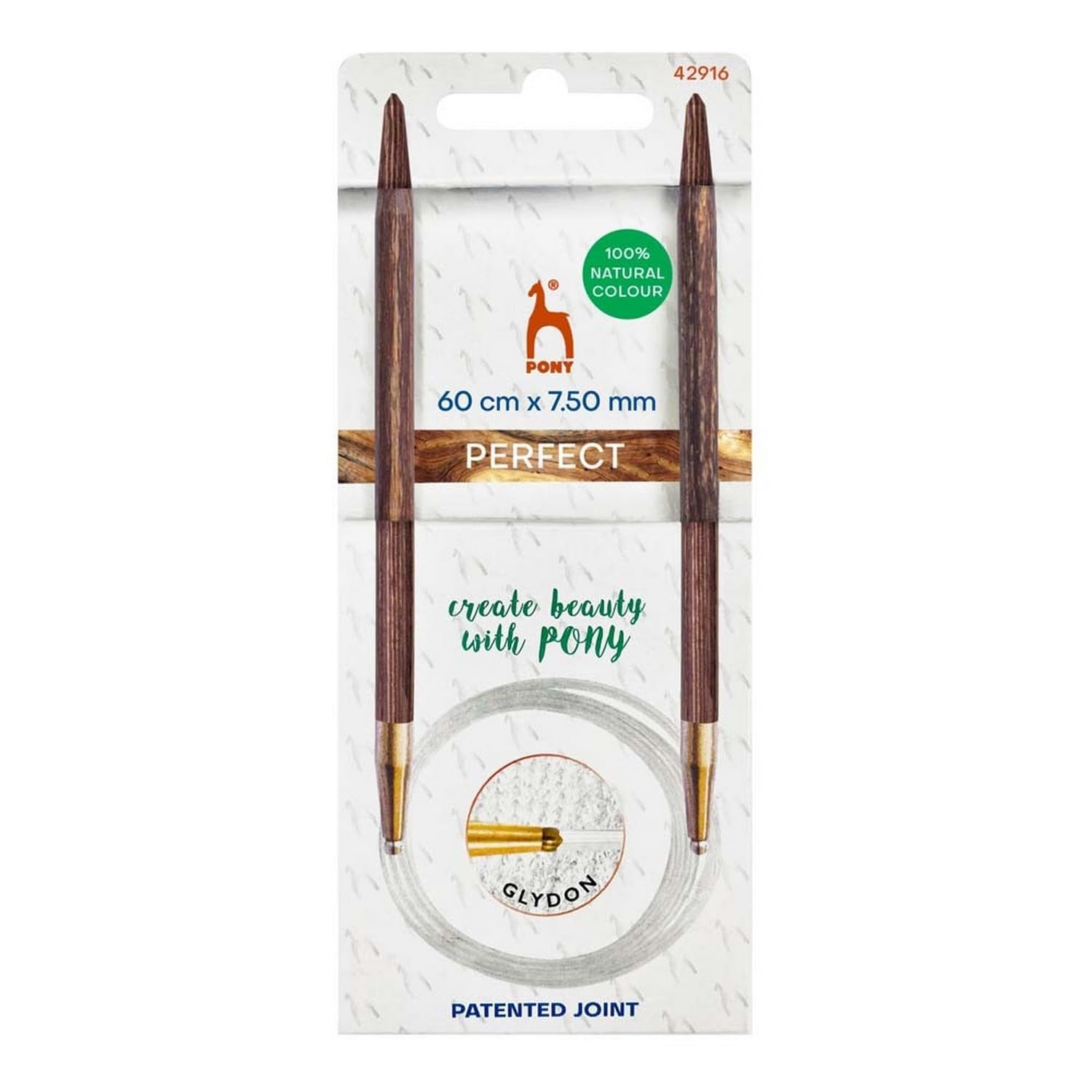 Pony Perfect Circular Knitting Needles, Wood, 60cm, 7.5mm - 1 Piece