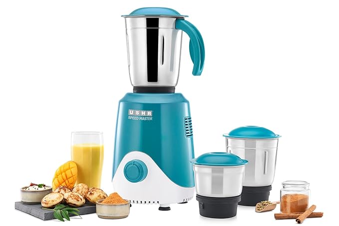 SAHELI Usha Speed Master Mixer Grinder 500Watt Sm500M13 Sea Green