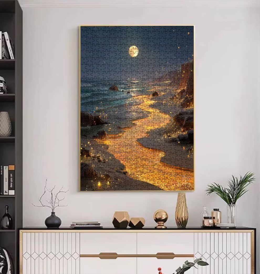 Puzzle 4000 Pezzi, Jigsaw Puzzle per Adulti, Luna Giallo BLQSBGA6-529 | Puzzle Classici, Impossibile Difficile Sfidanti Puzzles, Puzzle Decorativo per La Famiglia, Come Regalo e Decorazione Pareti