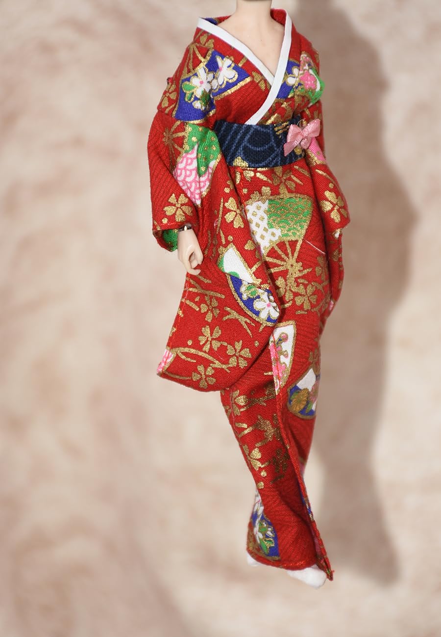Amazon.com: 1/12 Scale Female Clothes, Japanese Kimono Bathrobe