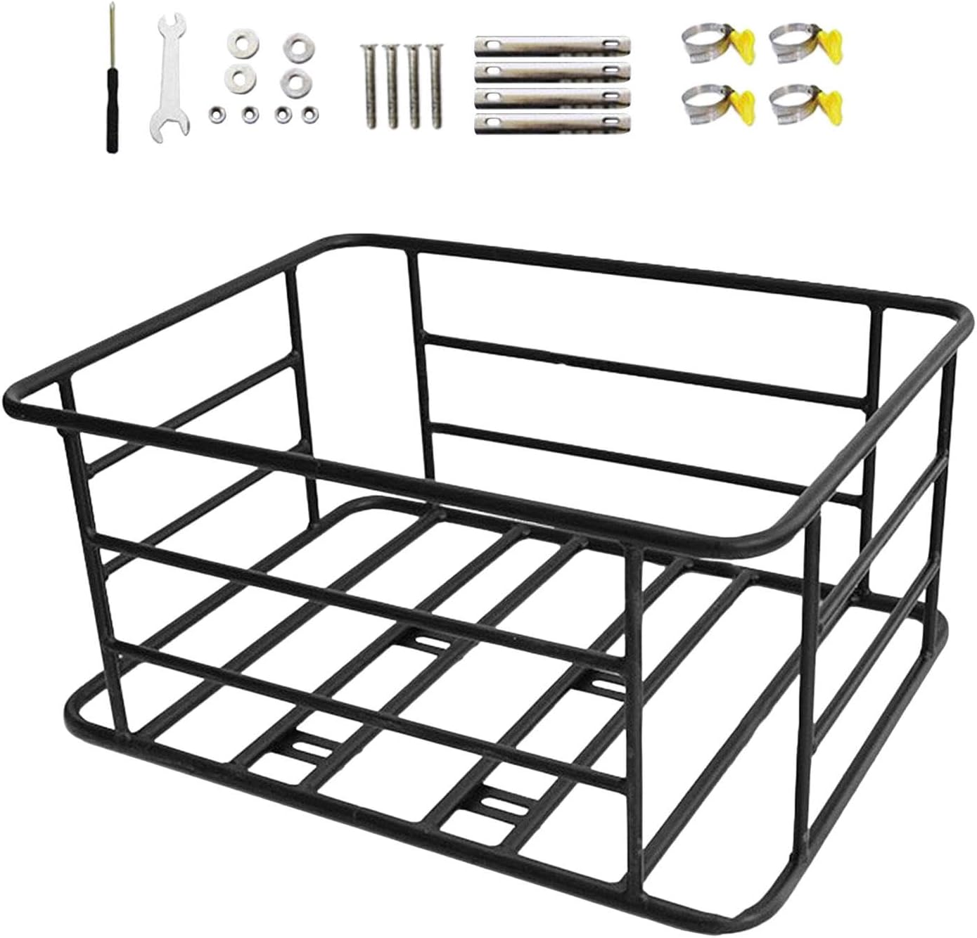 kowaku Bike Rear Basket, Detachable Large Capacity Storage