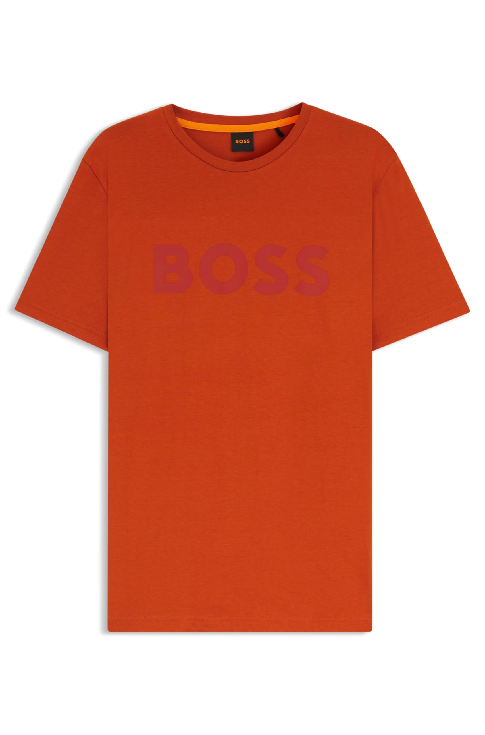 BOSS Herren Thinking 1 T-Shirt aus Baumwoll-Jersey mit großem Logo-Print
