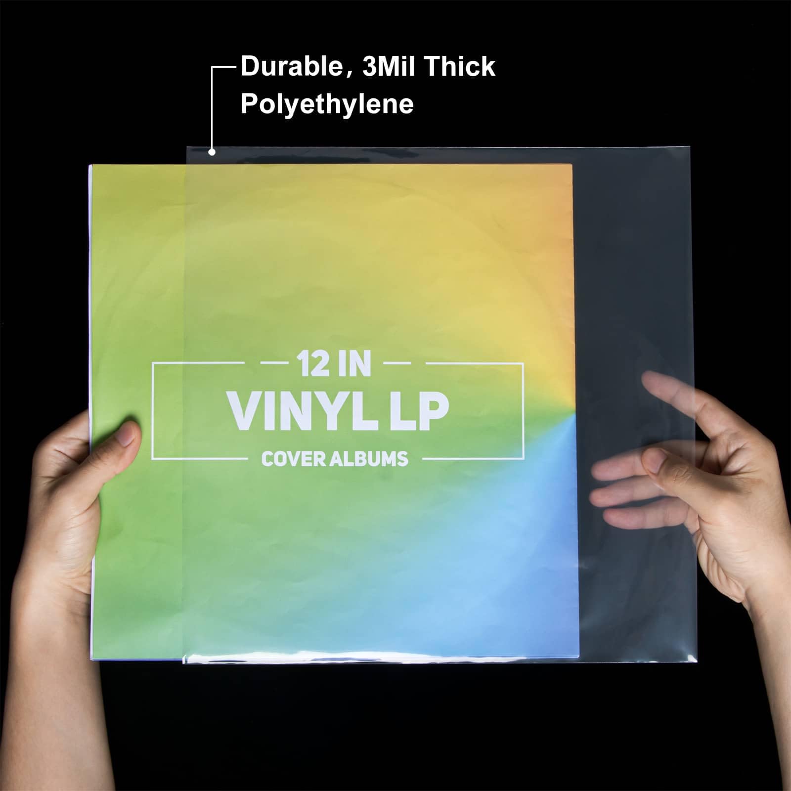 100-Pack 12-inch Vinyl Record Outer Sleeves - LP Album Covers